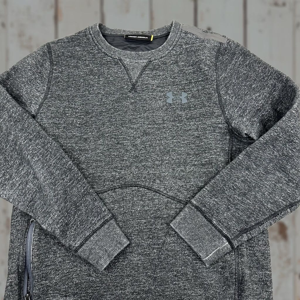 Under Armour Under Armour Sweatshirt Women Medium Gray Solid Crewneck Pullover Zipper Side Zip M Size M / US 6-8 / IT 42-44 - 1 Thumbnail