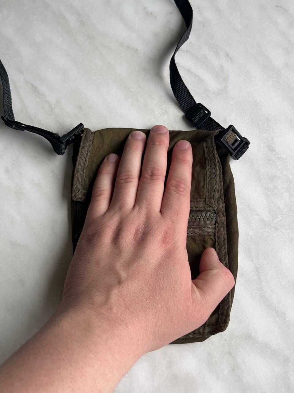 Japanese Brand × Vintage Vintage Camel Y2K Cross Body Military Shoulder Bag Khaki Size ONE SIZE - 7 Thumbnail