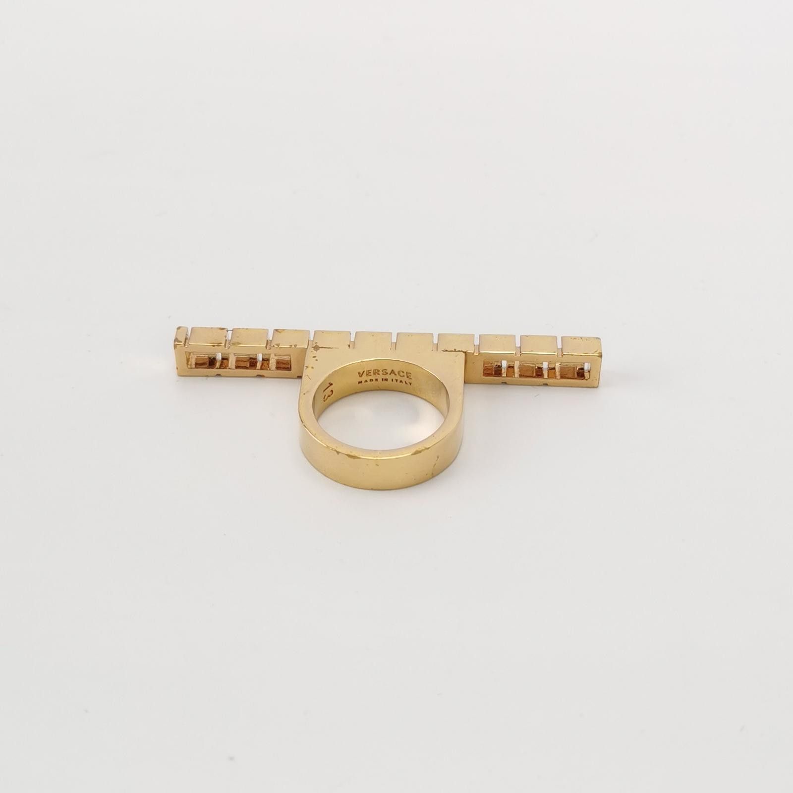 Versace Versace Greek Key Ring Size 13 -z2505 Size ONE SIZE - 3 Thumbnail