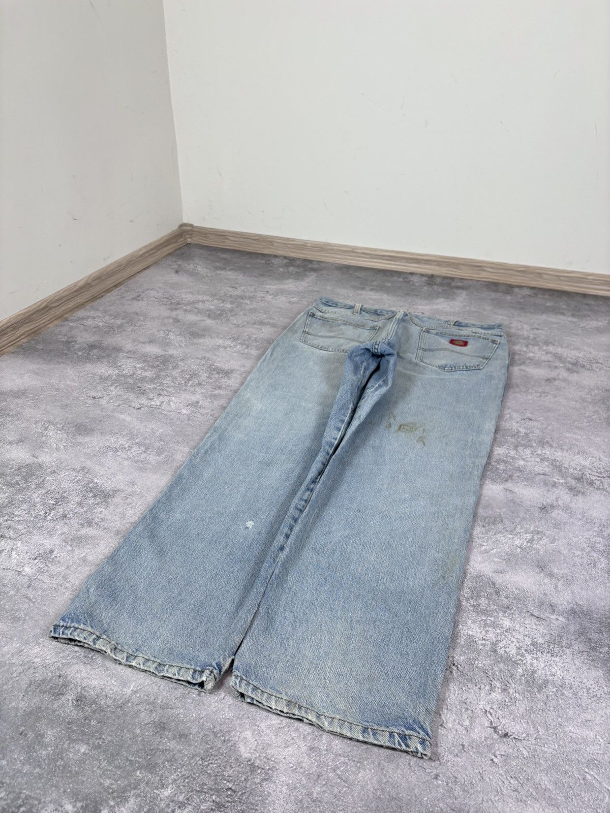 Dickies Dickies Men’s Denim Jeans Faded Light Blue Distressed Size US 38 / EU 54 - 3 Thumbnail