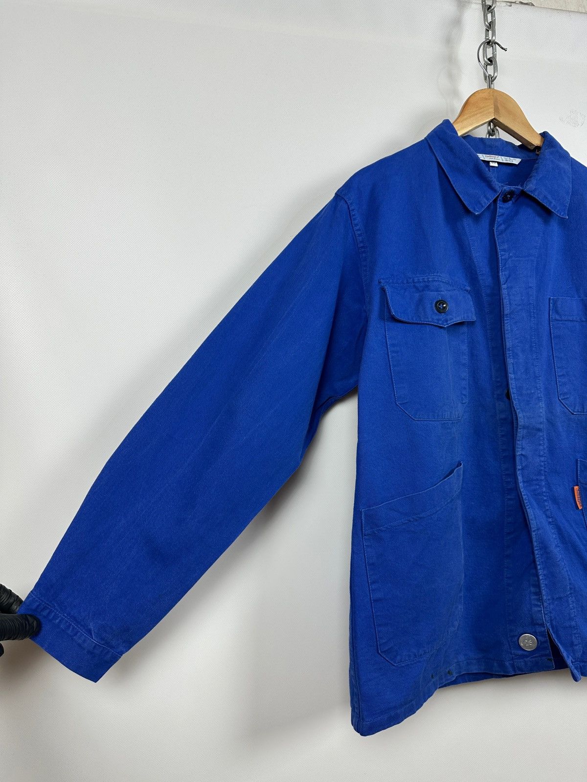 Le Laboureur 80s Vintage Lutteurs French Workwear Sanfor Chore Jacket Size US M / EU 48-50 / 2 - 11 Thumbnail