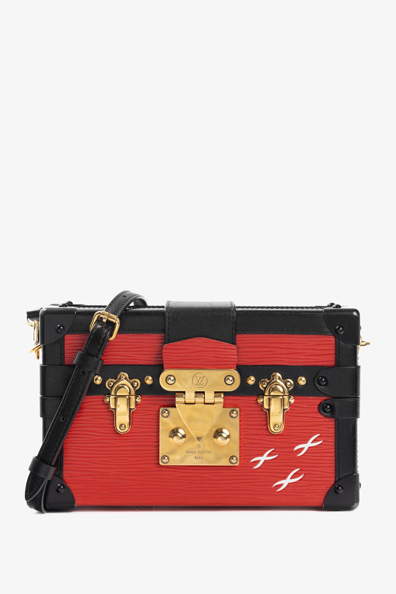 Louis Vuitton Louis Vuitton Petite Malle Rouge Epi Leather Trunk Crossbody Size ONE SIZE - 1 Thumbnail