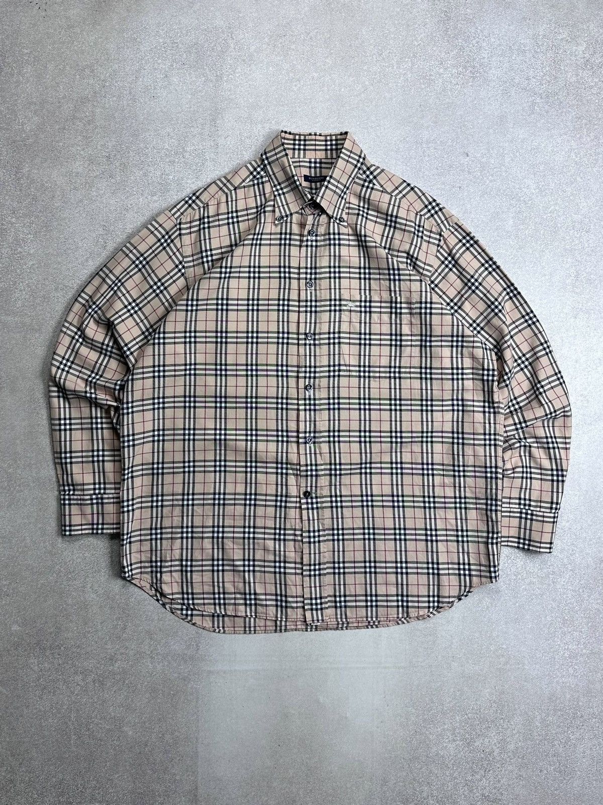 Burberry Vintage Burberry Nova Check Button Shirt XL Size US XL / EU 56 / 4 - 1 Thumbnail