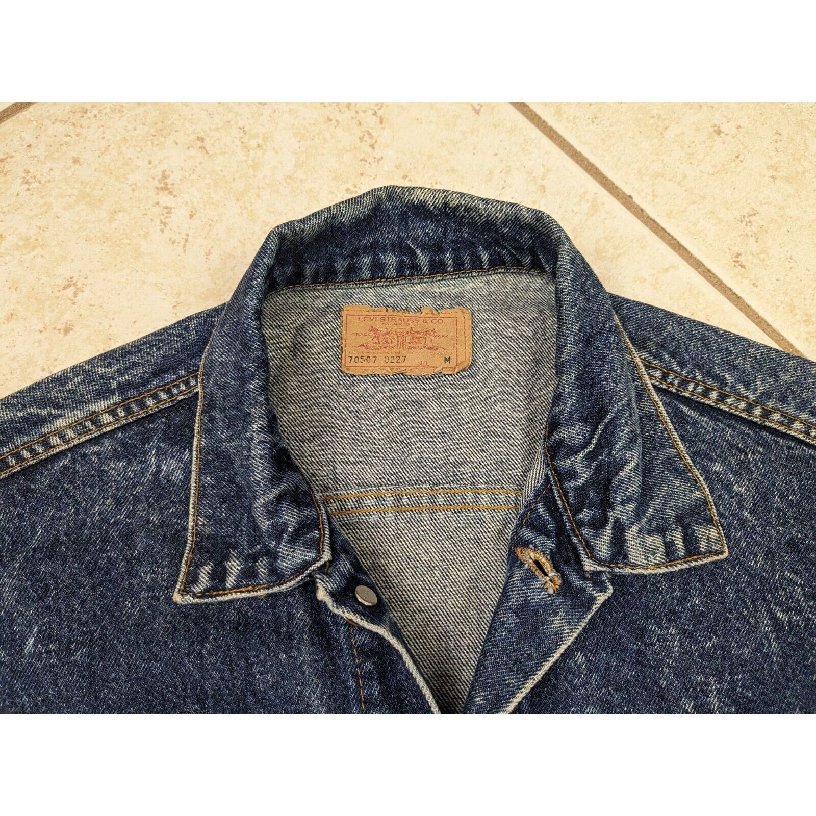 Levi's Vtg Levis Acid Wash Denim Jean Jacket Size Medium USA Size US M / EU 48-50 / 2 - 2 Thumbnail