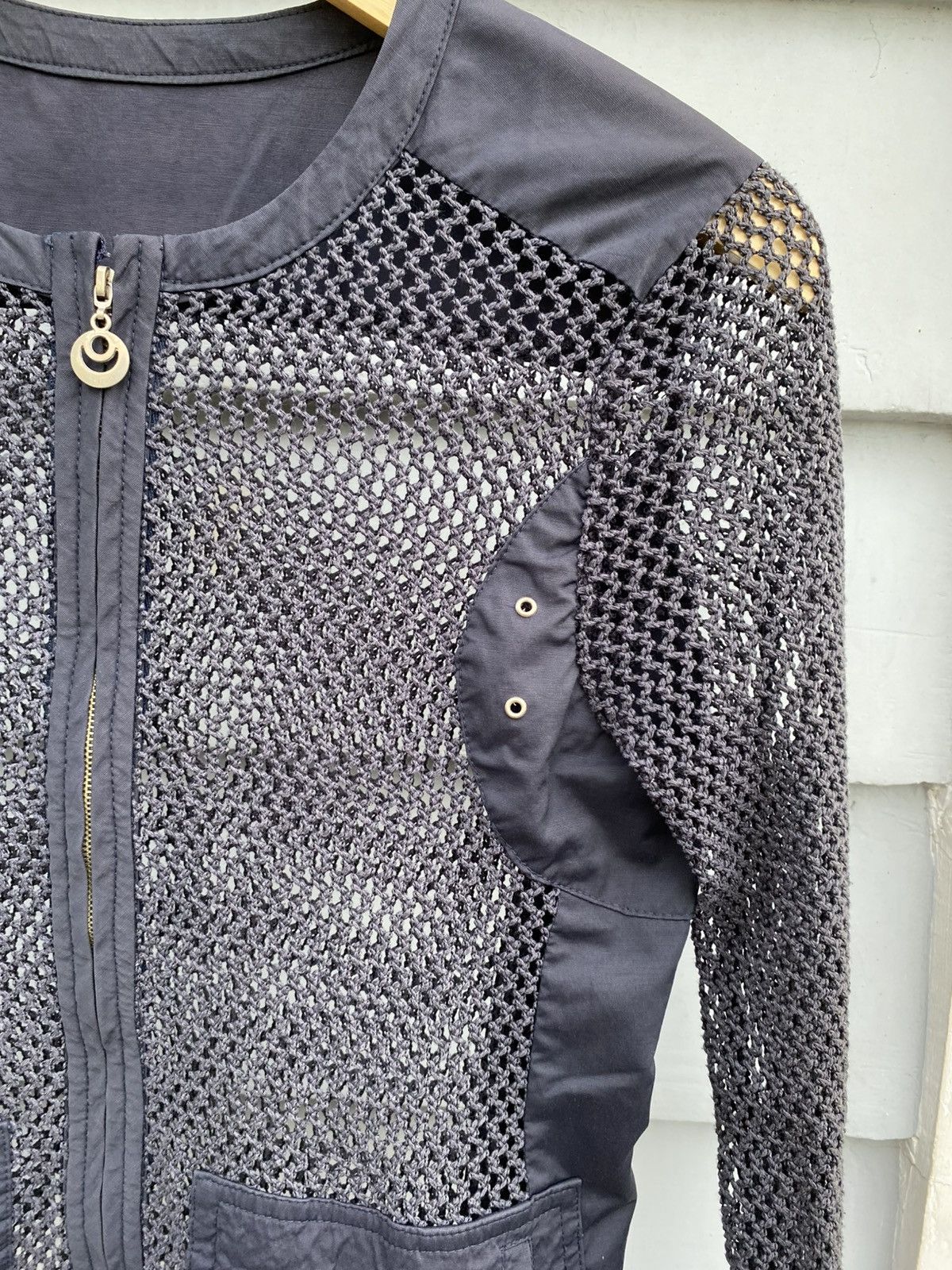 Designer × Vintage Fishnet Cool Rick Owens Style Mesh Longsleeve Size US M / EU 48-50 / 2 - 5 Thumbnail