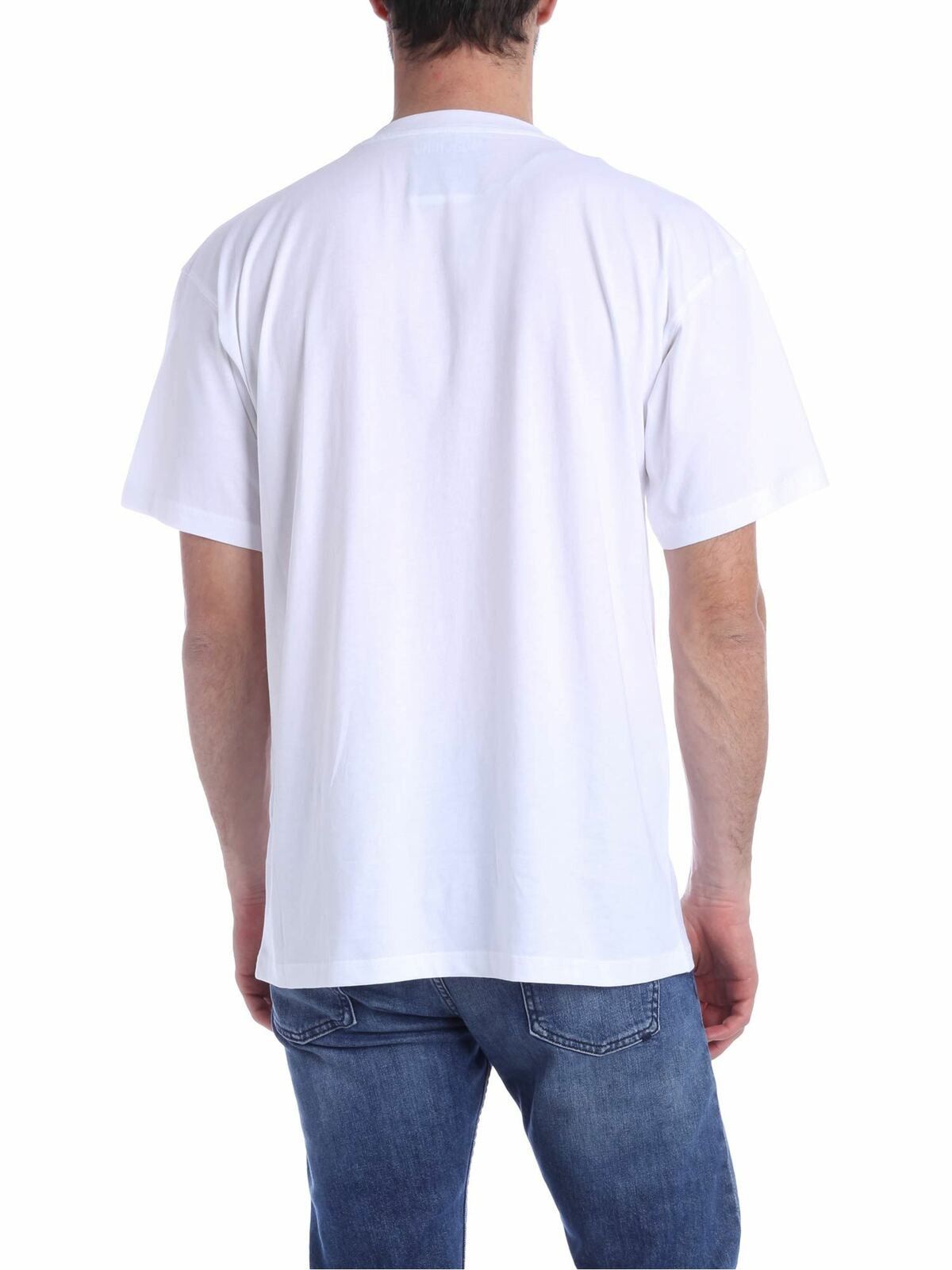 Moschino o1y0225 Logo Crewneck T-Shirt in White Size US S / EU 44-46 / 1 - 4 Thumbnail