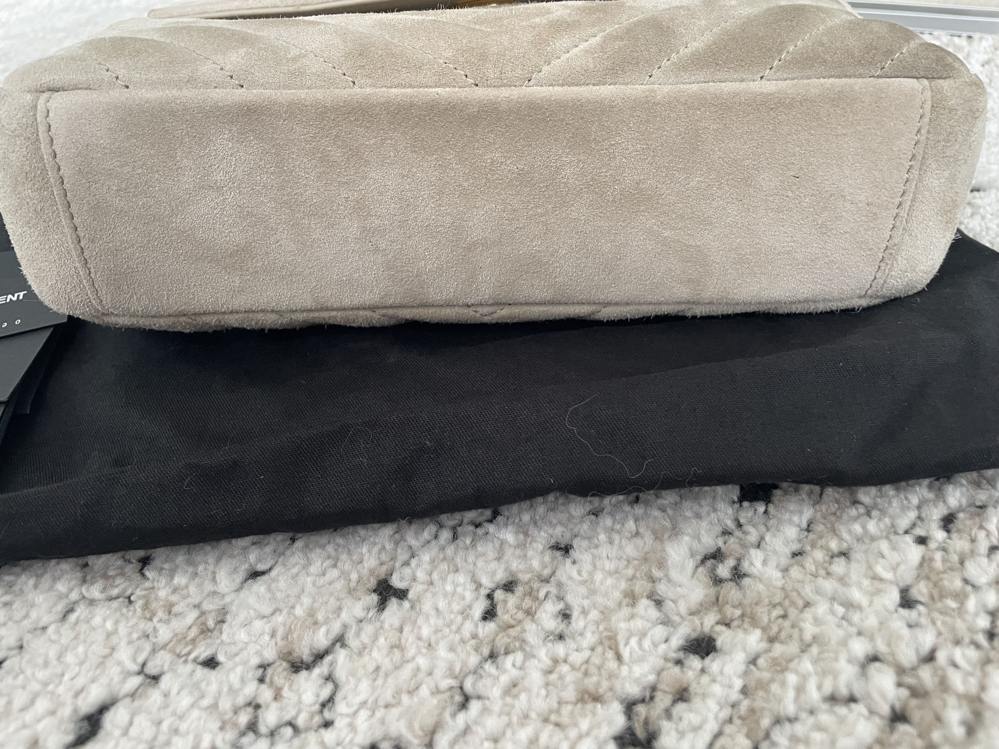 Yves Saint Laurent YSL COLLEGE MEDIUM IN QUILTED SUEDE Size ONE SIZE - 12 Thumbnail