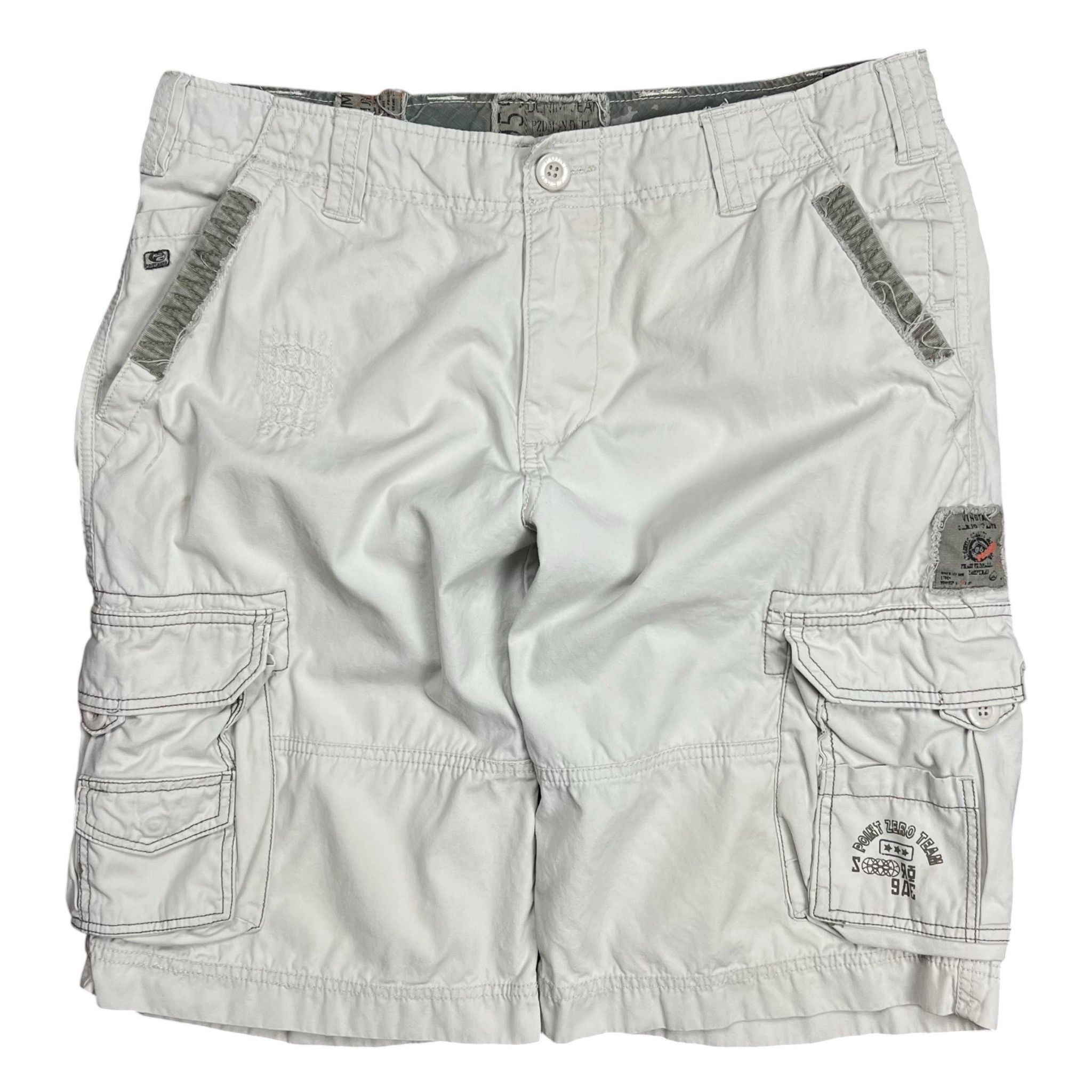 Point Zero Vintage Y2K Point Zero Repaird Cargo Shorts - 34” Size US 34 / EU 50 - 1 Thumbnail