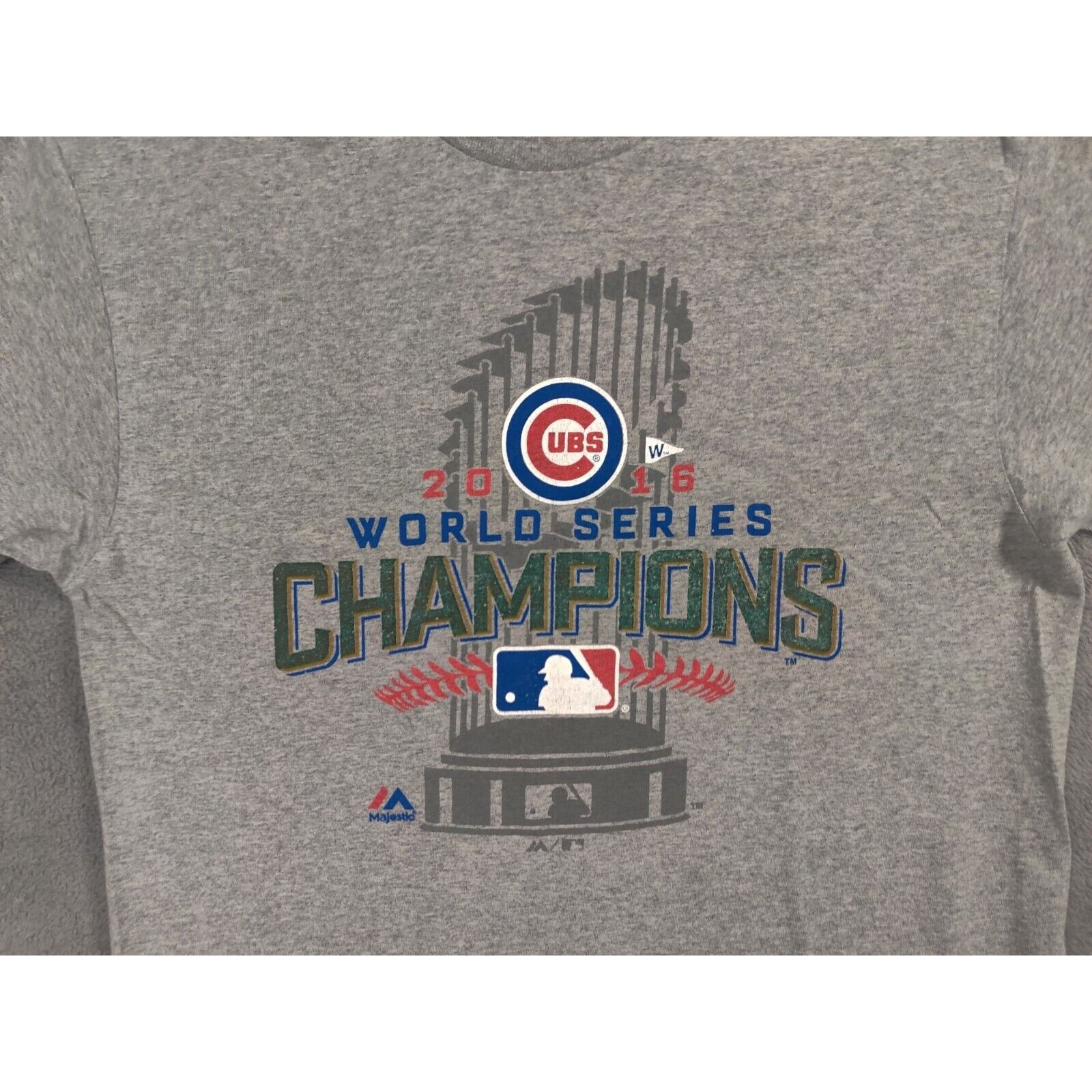 MLB Chicago Cubs Shirt Adult Mens 2016 World Series Champions Size US L / EU 52-54 / 3 - 2 Thumbnail