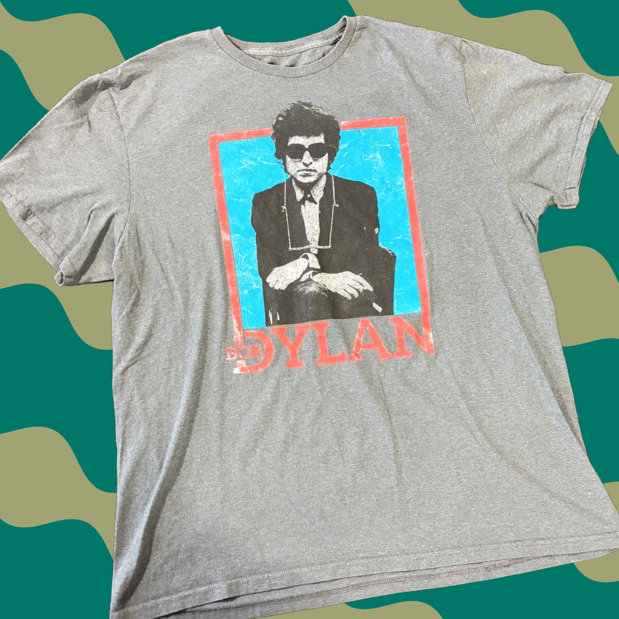 Vintage VINTAGE Bob Dylan Folk Rock Tour Grey Graphic Short Sleeve Tee Men XL Shirt Mens XL Size US 36 / EU 52 - 1 Thumbnail
