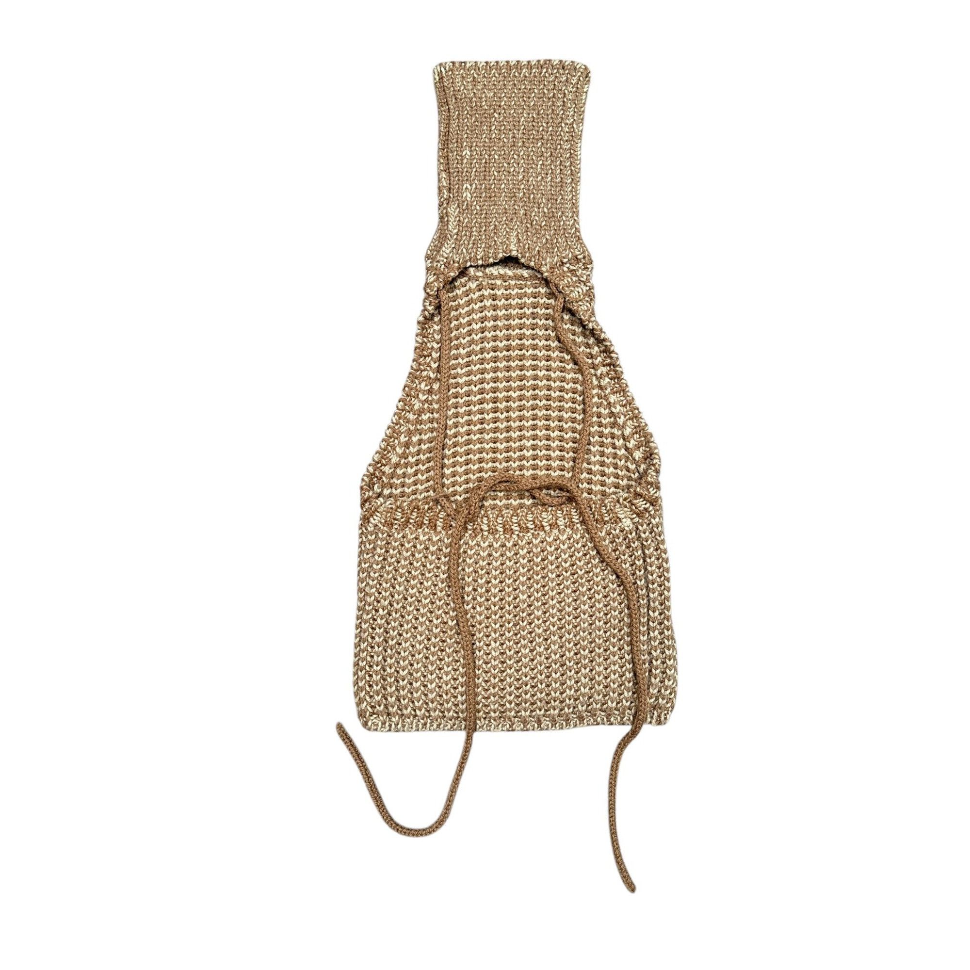 Miu Miu Beige Wool Open Back Vest Size XS / US 0-2 / IT 36-38 - 1 Thumbnail
