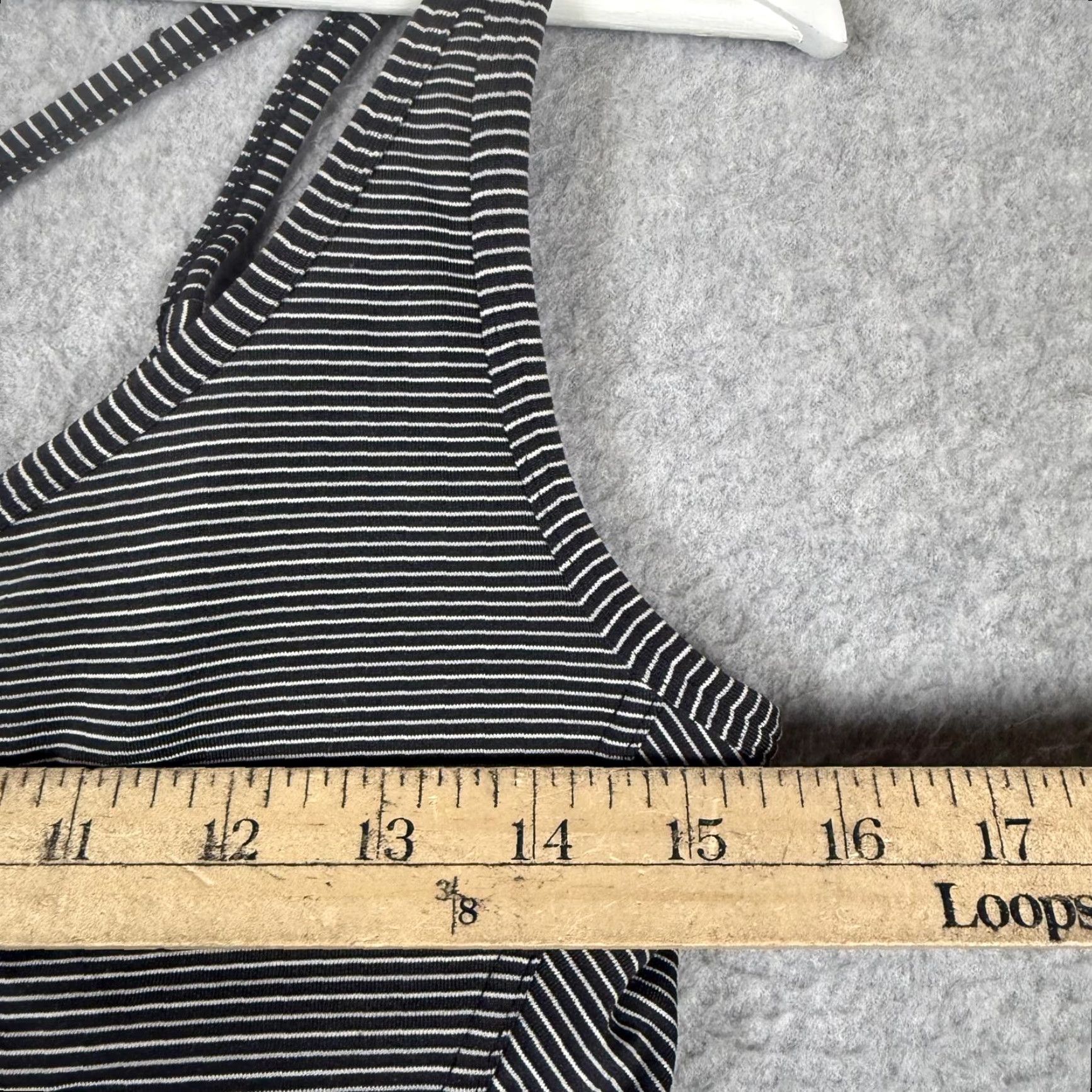 Prana Prana Rebecca Dress Womens Medium Coal Gray Striped Strappy Back Gorpcore Dress Size M / US 6-8 / IT 42-44 - 5 Thumbnail