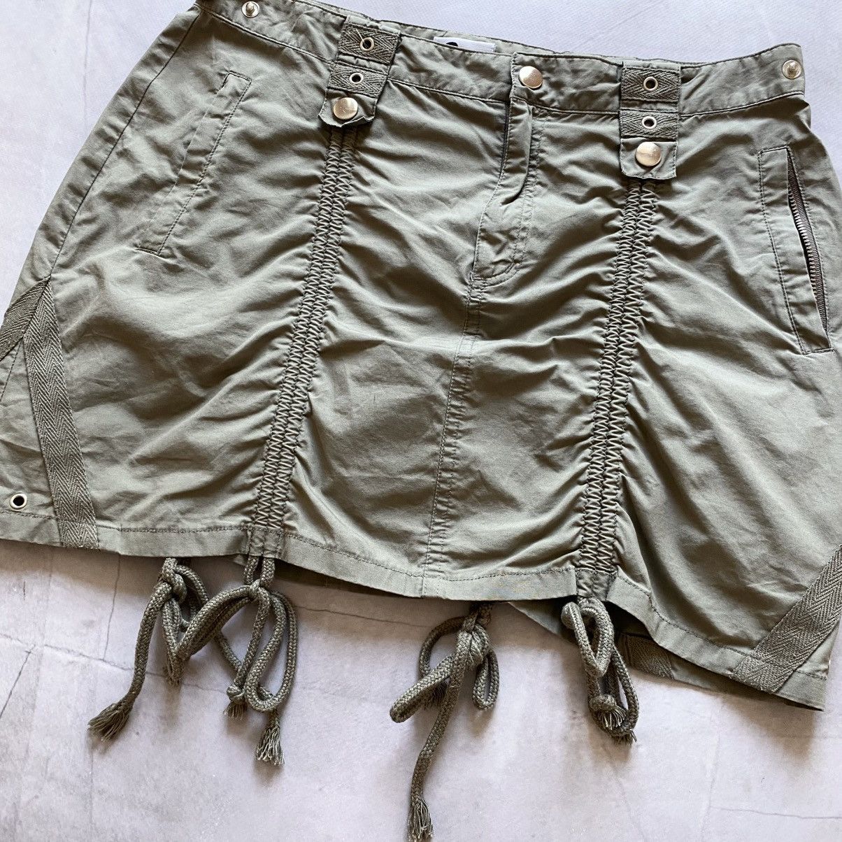 Miss Sixty Bandage If Six Was Nine Style Mini Avantgarde Skirt Y2K Size 28" / US 6 / IT 42 - 4 Thumbnail