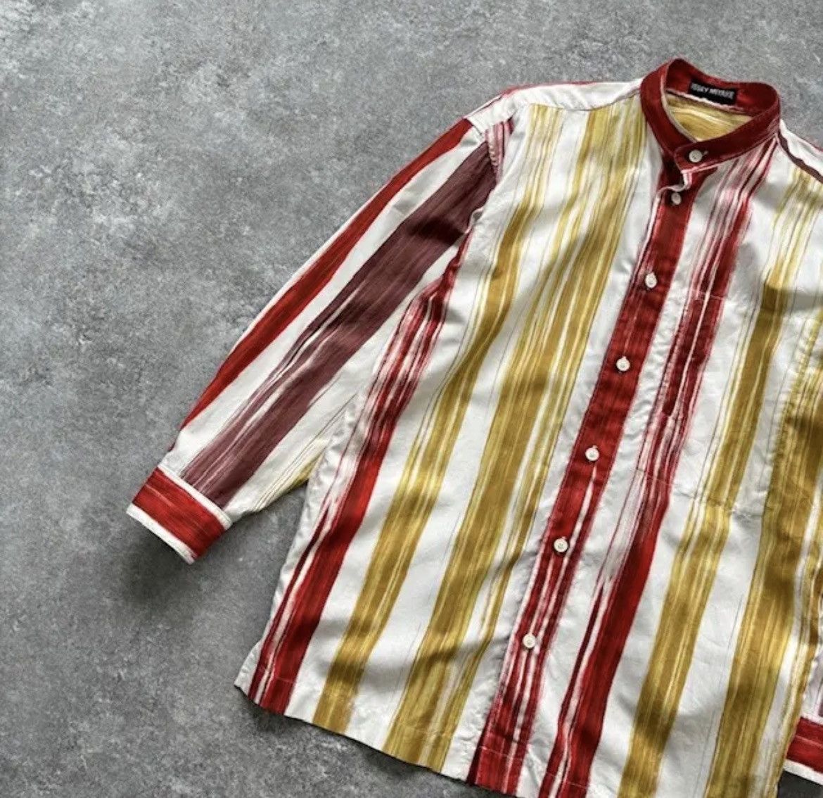 Issey Miyake ISSEY MIYAKE 1992SS Color-Blocked Long-Sleeve Shirt Size US M / EU 48-50 / 2 - 2 Thumbnail