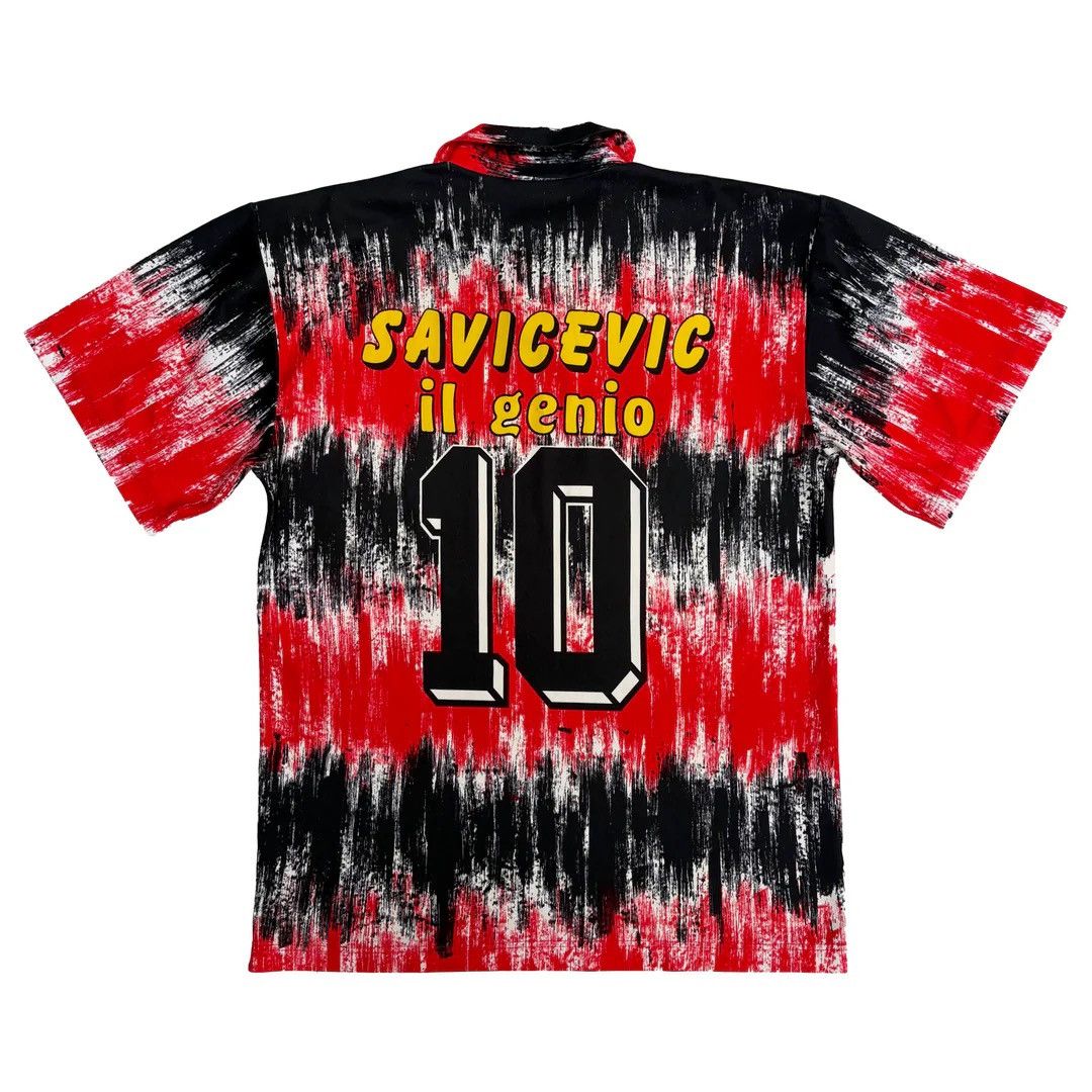 Vintage AC Milan Dejan Savićević 1990 90s Vintage Tifosi Fan Jersey Size US L / EU 52-54 / 3 - 2 Thumbnail