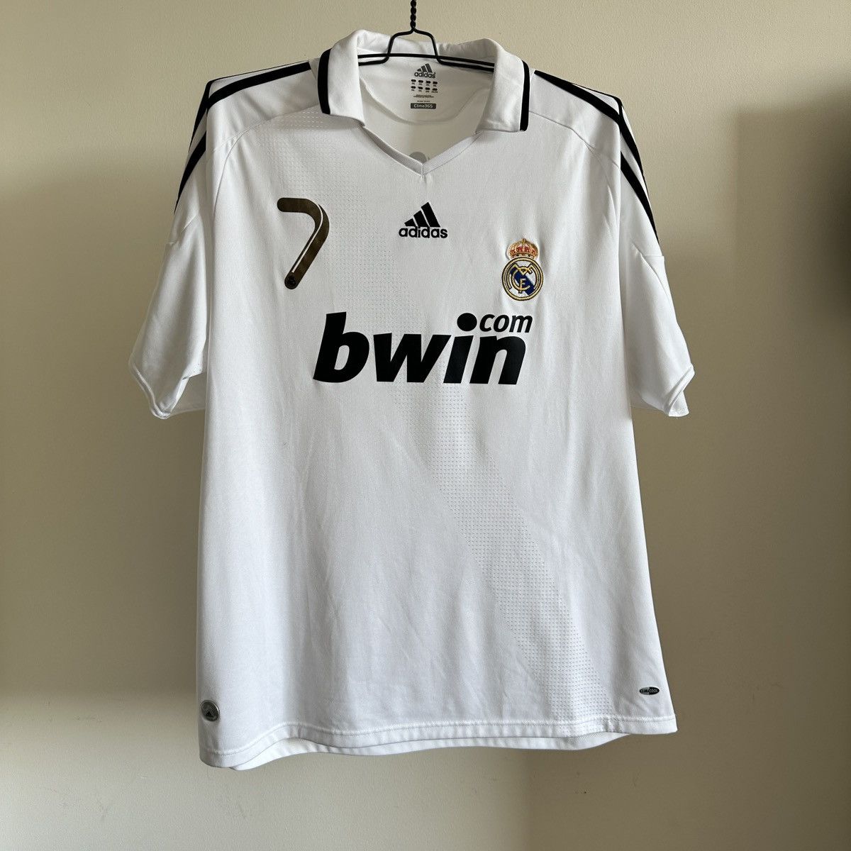 2008 Real Madrid Cristiano Ronaldo Soccer Jersey Home XXL