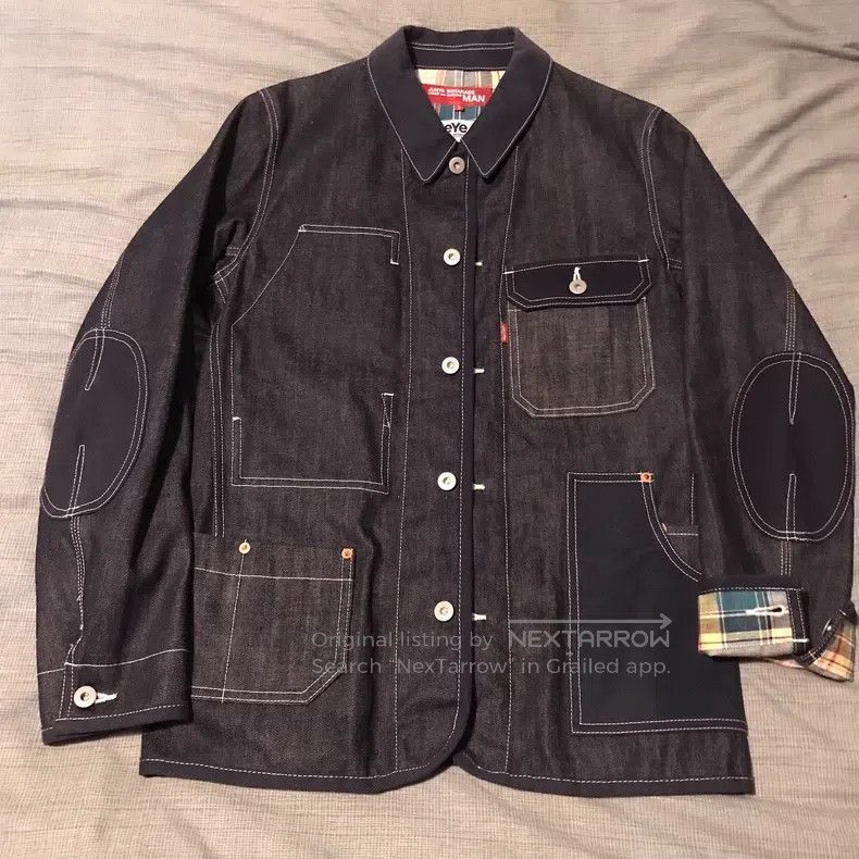 Junya Watanabe Denim mixed jacket