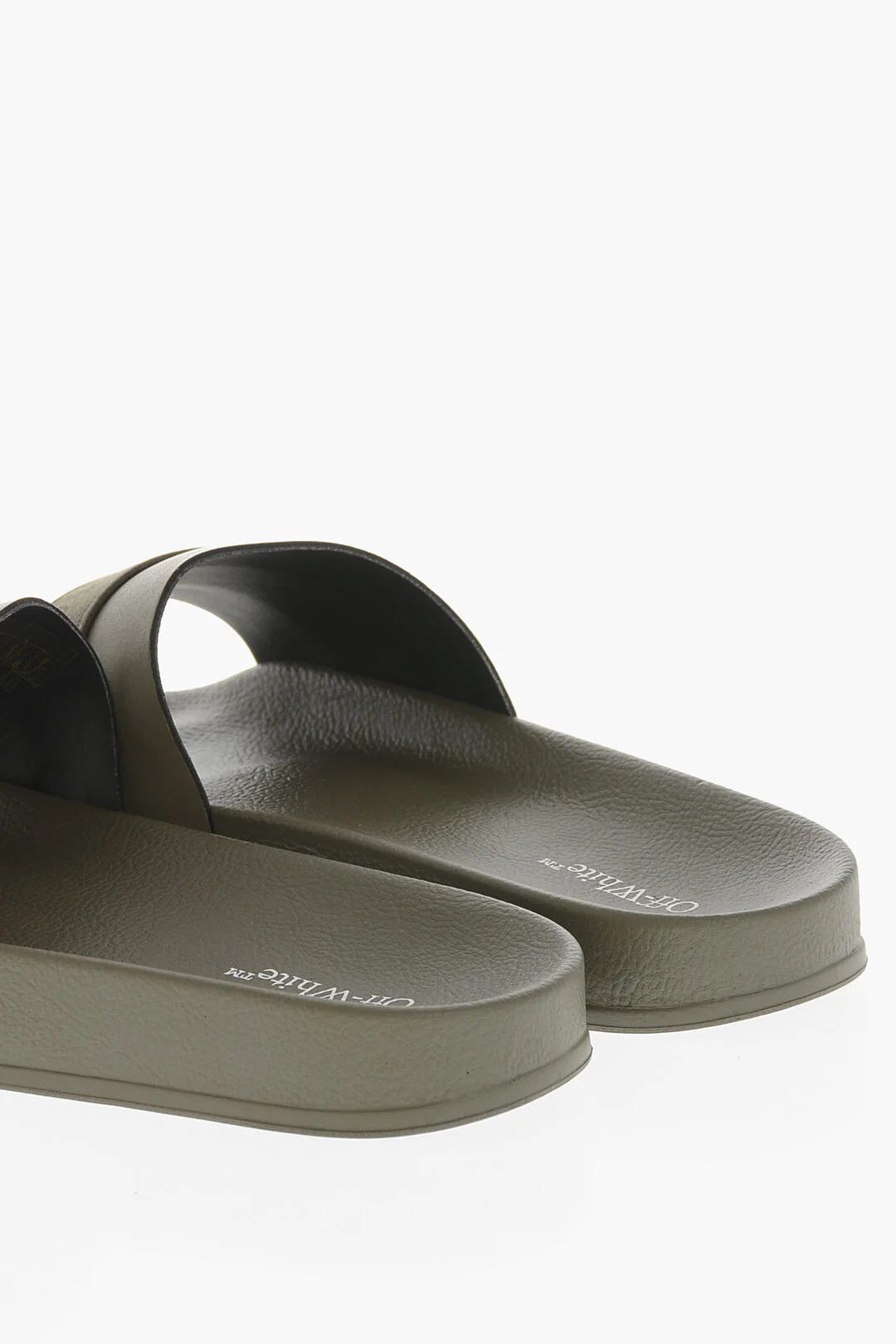 Off-White og1mm0426 Rubber Slides in Green Size US 15 / EU 48 - 2 Thumbnail