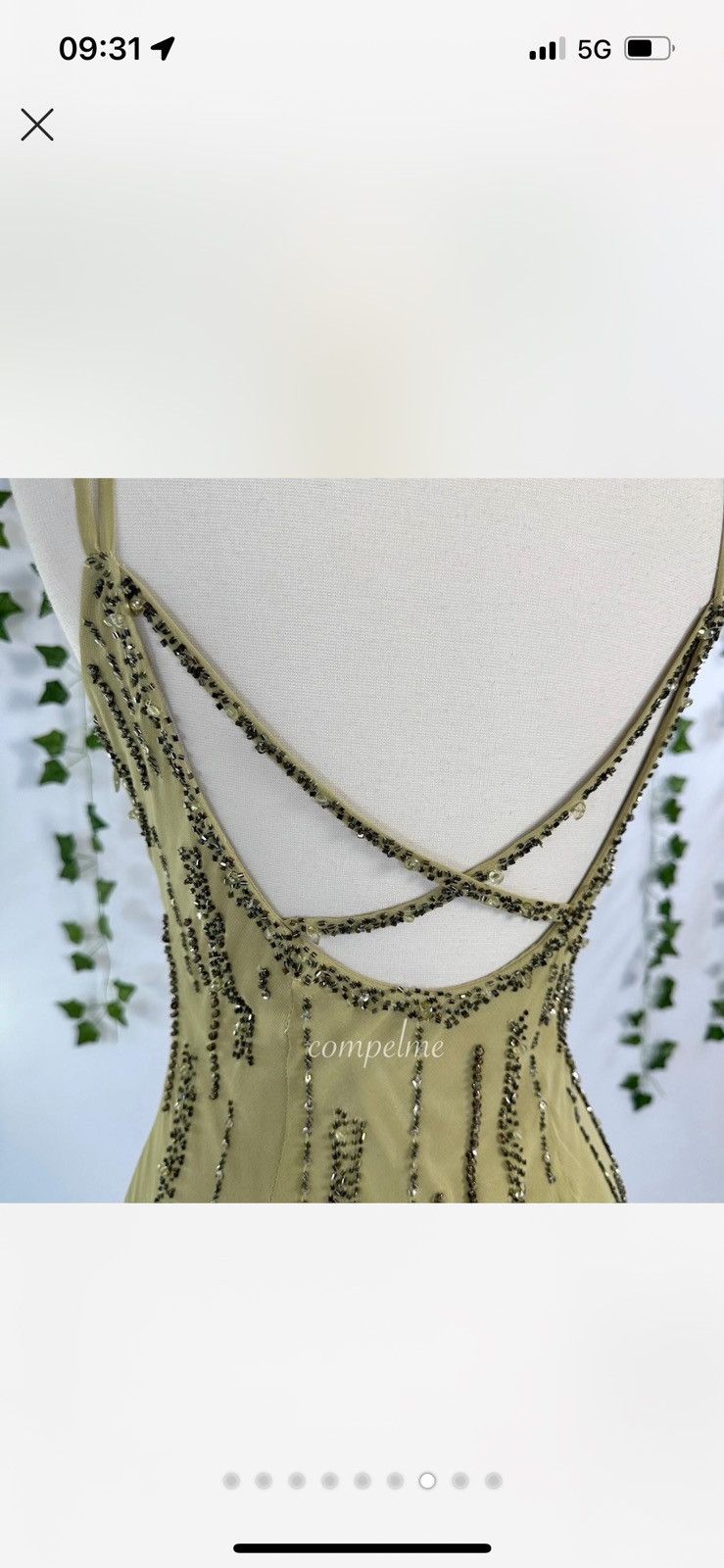 Designer Vintage Caché beaded Silk Dress Size S / US 4 / IT 40 - 7 Thumbnail