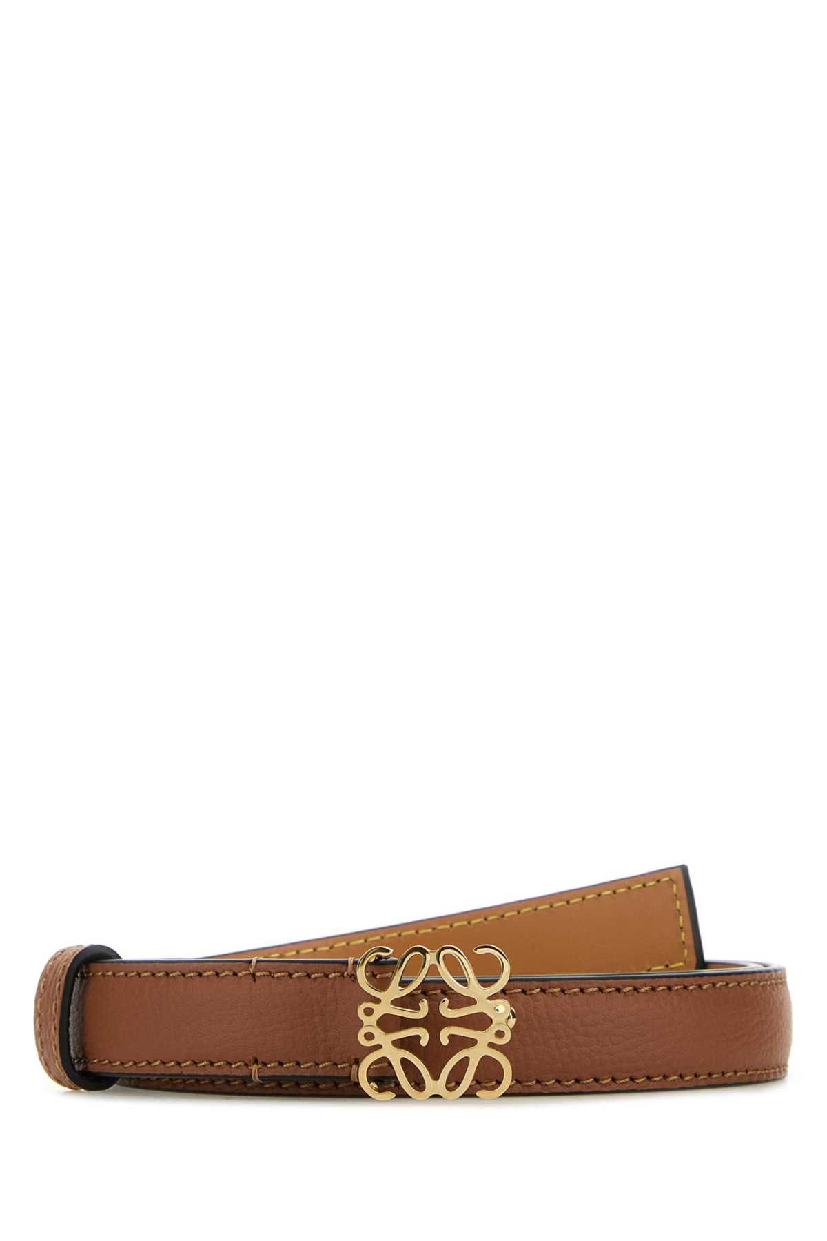 Loewe Cappuccino Leather Belt | Grailed