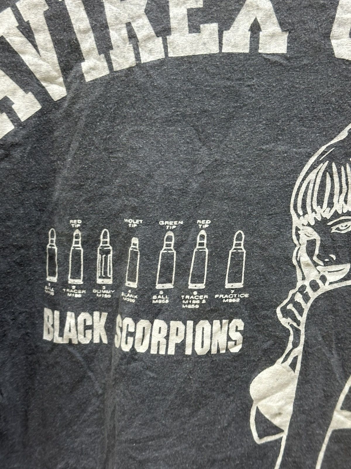 Avirex Vintage Avirex Usa Black Scorpion Girl L/S Shirt Size US M / EU 48-50 / 2 - 3 Thumbnail