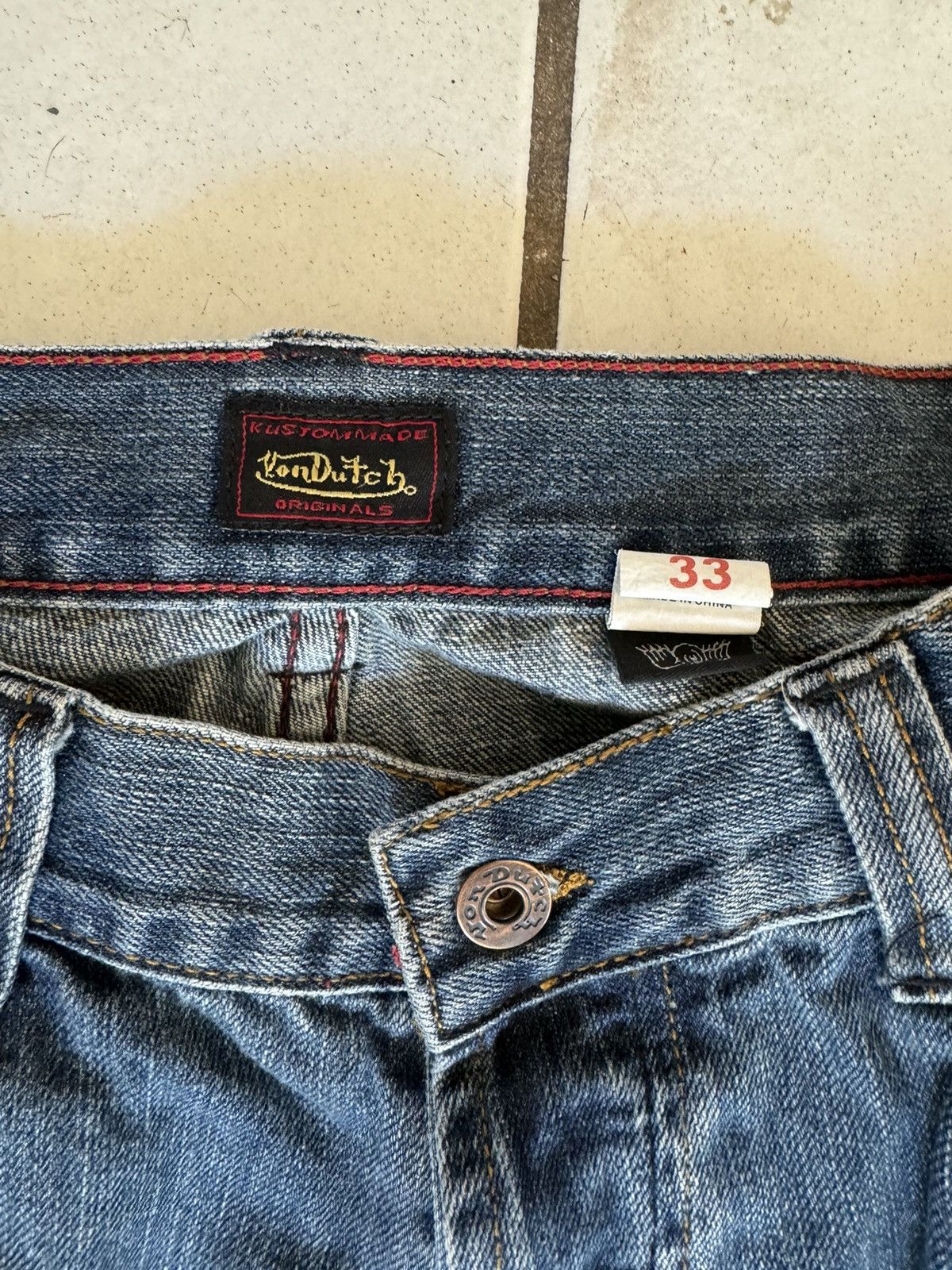Vintage VonDutch bootcut denim Size US 34 / EU 50 - 2 Thumbnail