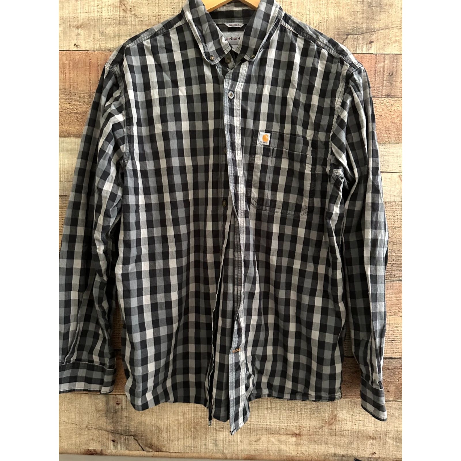 Carhartt Carhartt Shirt Mens Medium Multicolor Button-Up Long Sleeve Relaxed Fit Outdoor Plaid Casual Logo Chase Size US M / EU 48-50 / 2 - 2 Thumbnail