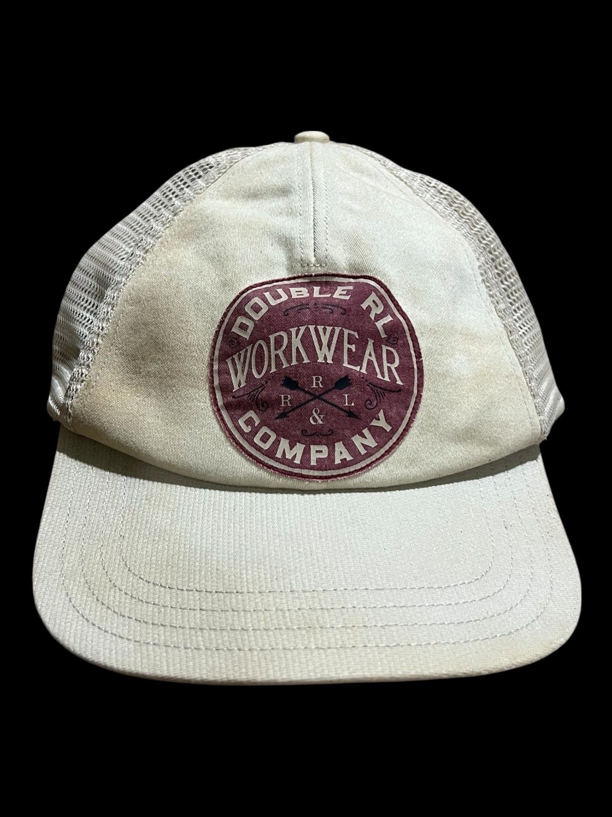RRL Ralph Lauren Vintage RRL Double RL Workwear Company Mesh Trucker Cap Hat Size ONE SIZE - 1 Thumbnail