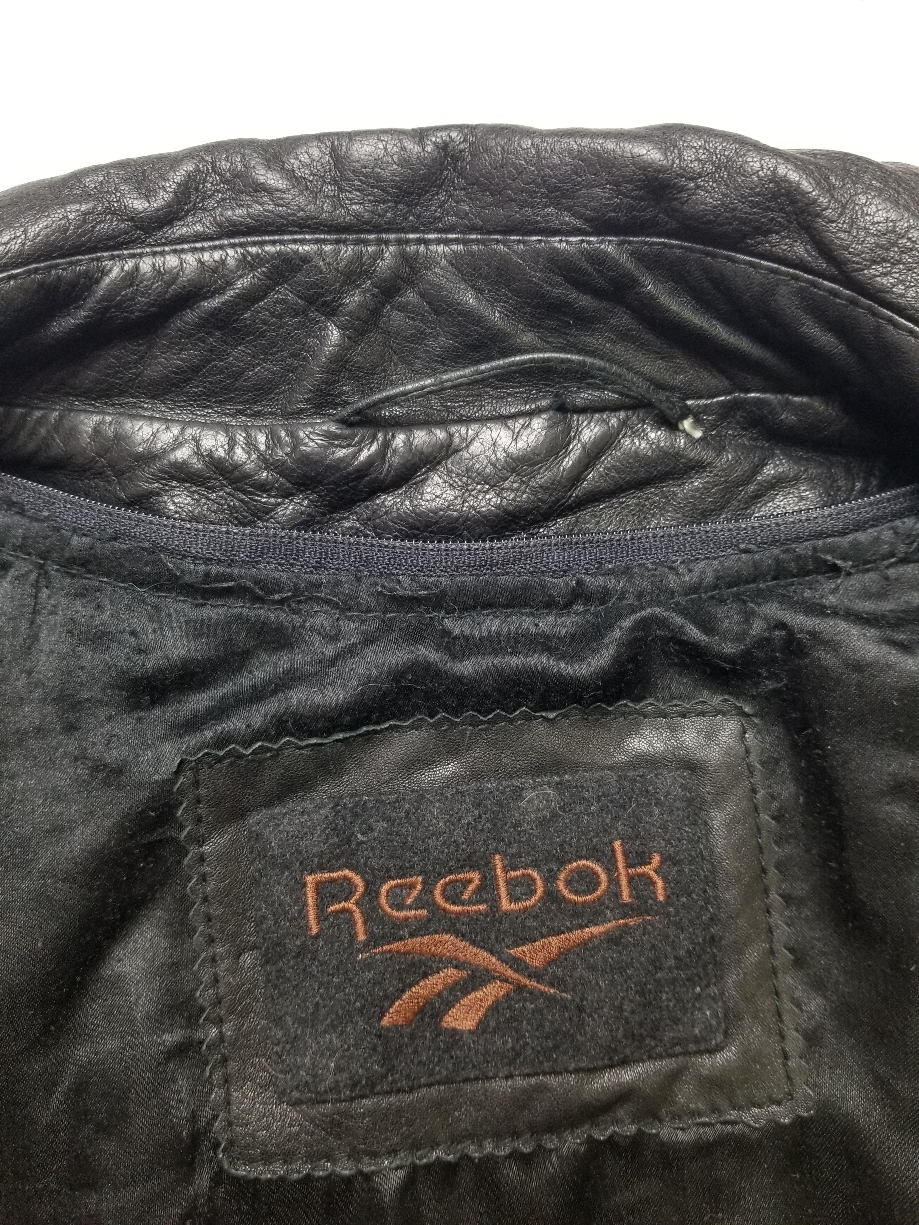 Reebok Vintage Reebok Oiled Lamb Nappa Leather Jacket Men's Size 46 Size US XL / EU 56 / 4 - 21 Thumbnail