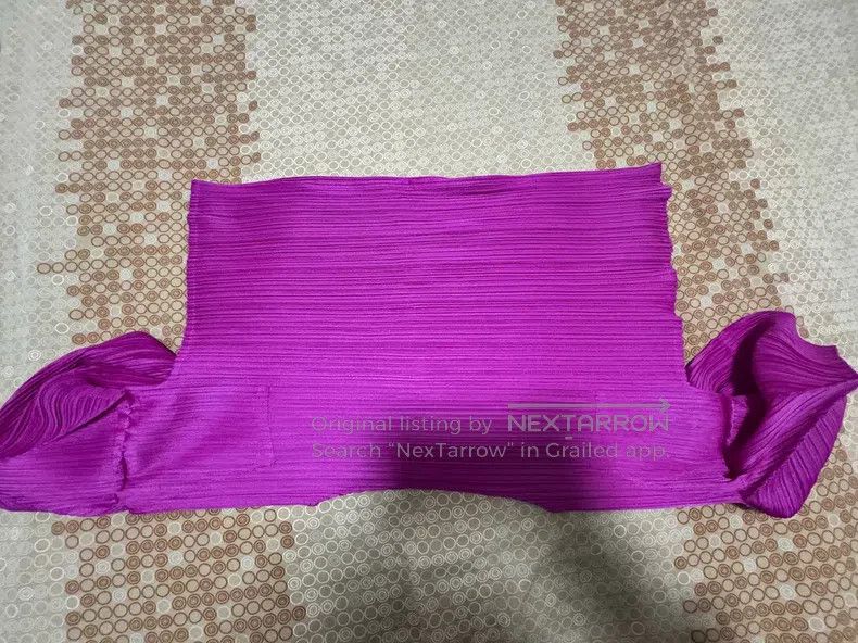 Issey Miyake Issey Miyake Pink Short Sleeve Top Size L / US 10 / IT 46 - 3 Thumbnail