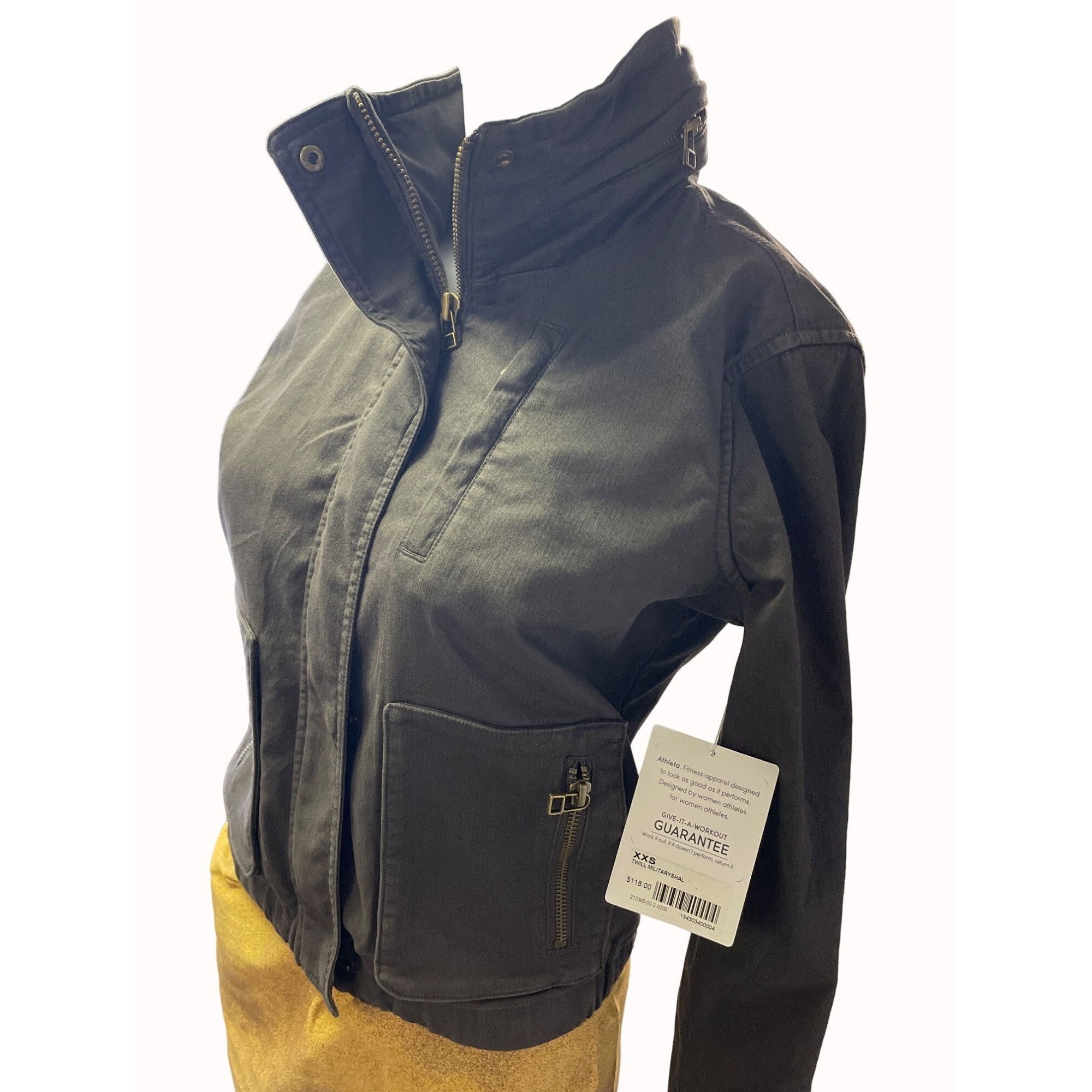 Athleta Athleta Women's Brown Jacket/Outerwear with Hoodie Size XXS Size XXS / US 00 / IT 34 - 3 Thumbnail