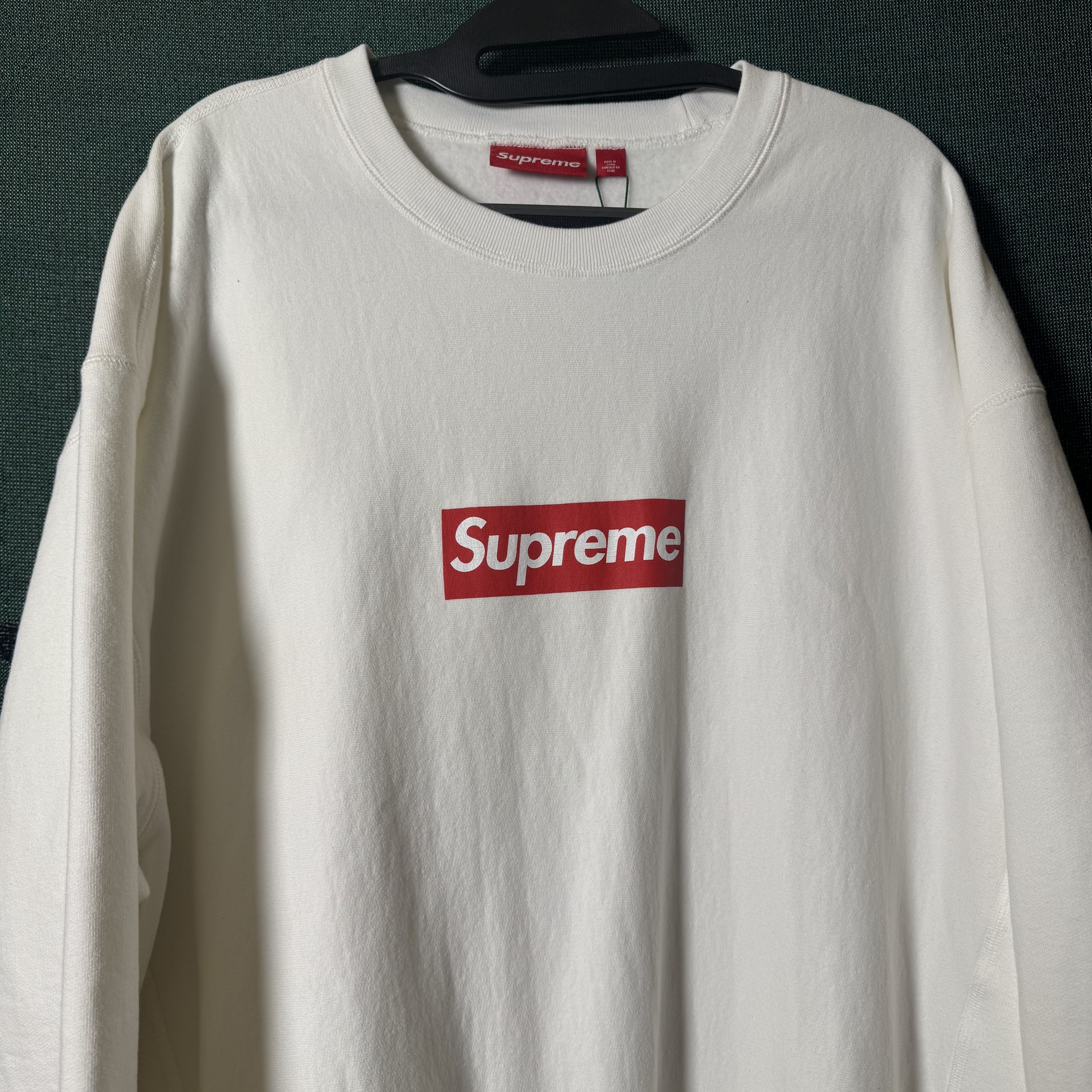 Supreme Supreme Washed Box Logo Crewneck Size US XL / EU 56 / 4 - 3 Thumbnail