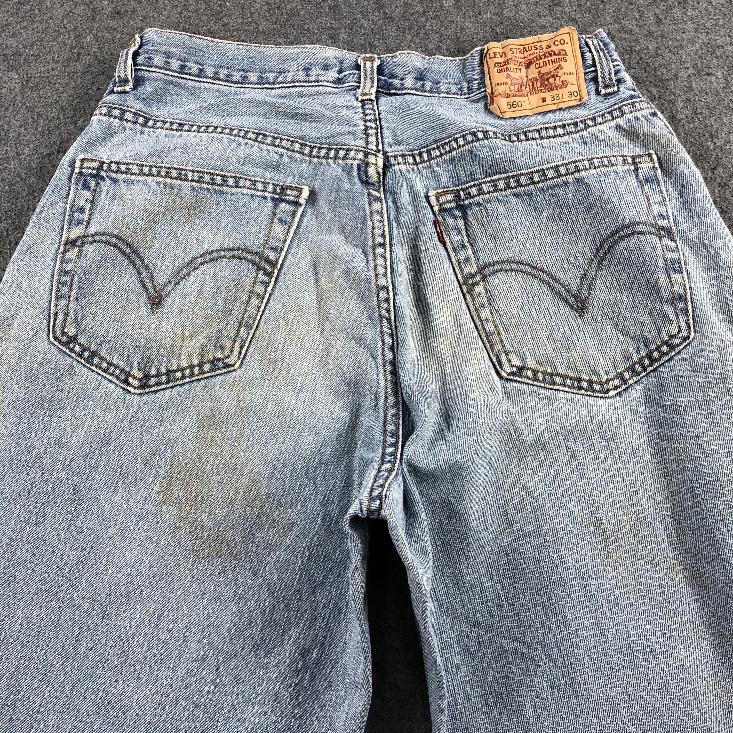 Levi's Vintage Light Wash Levis 560 Jeans-J2172 Size US 31 - 4 Thumbnail