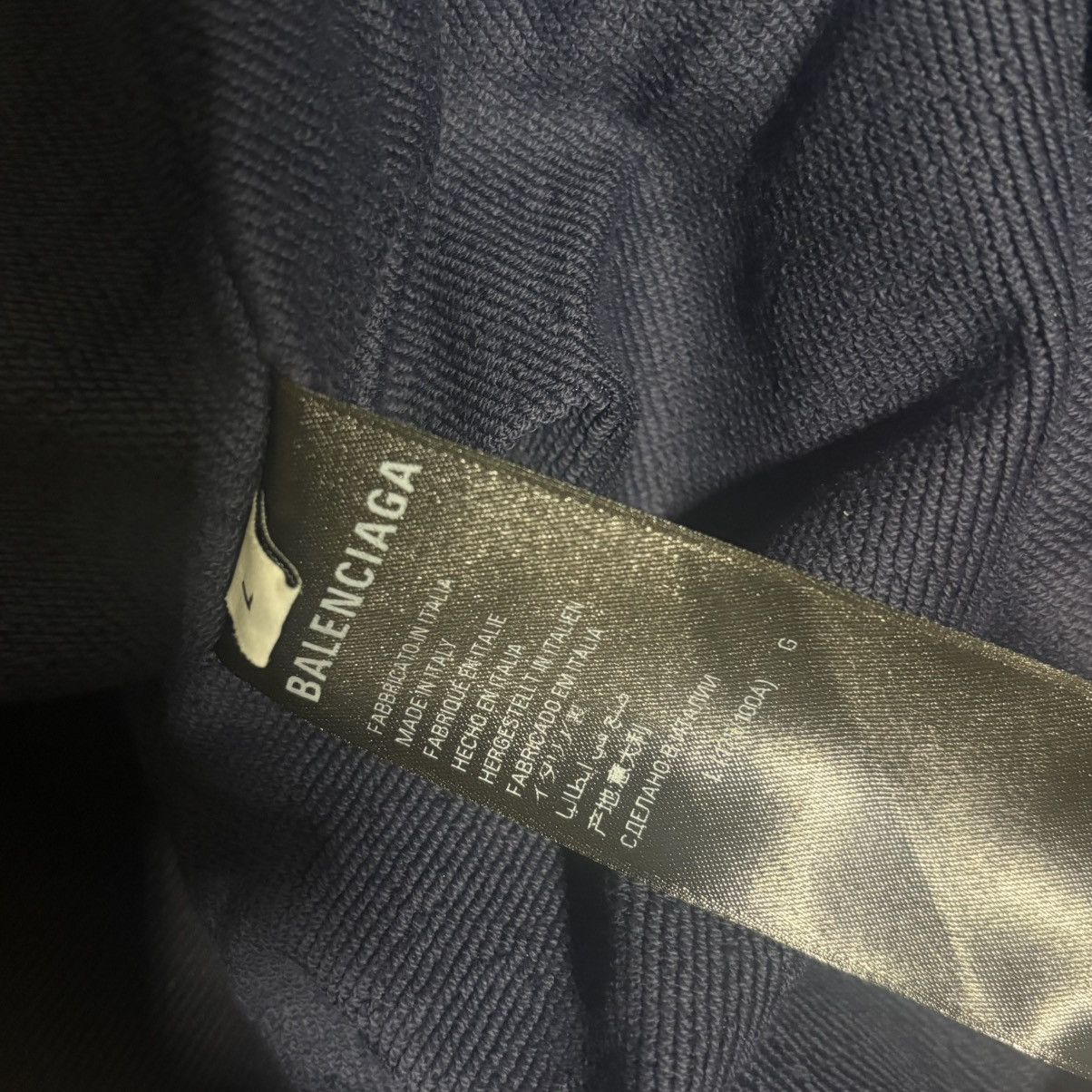 Balenciaga BALENCIAGA Logo-Print Zip-Up Insulated Hoodie Size US S / EU 44-46 / 1 - 12 Thumbnail