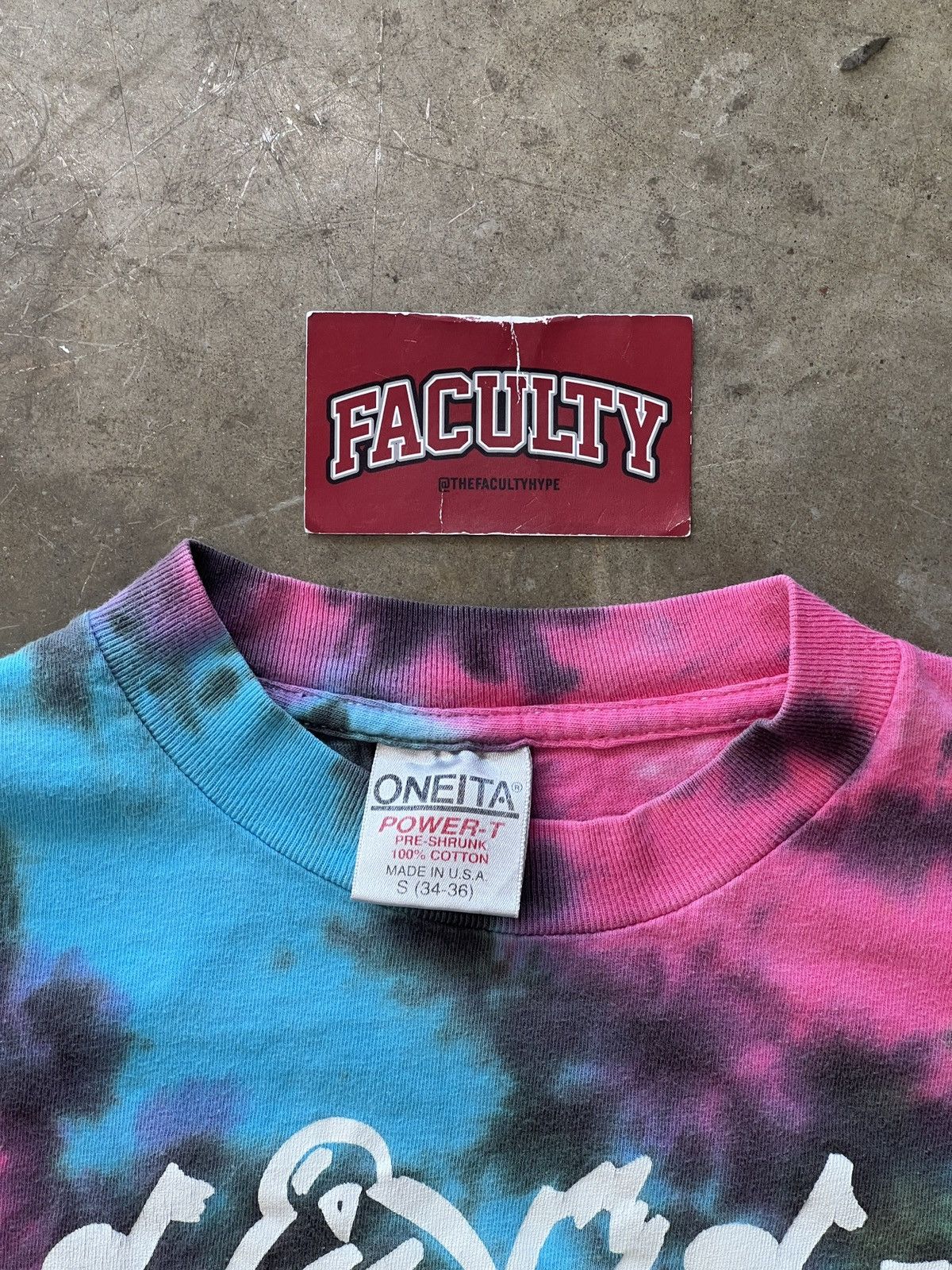 Band Tees × Vintage Vintage Woodstock New York Single Stitch Tie Dye Tee Small Size US S / EU 44-46 / 1 - 3 Thumbnail