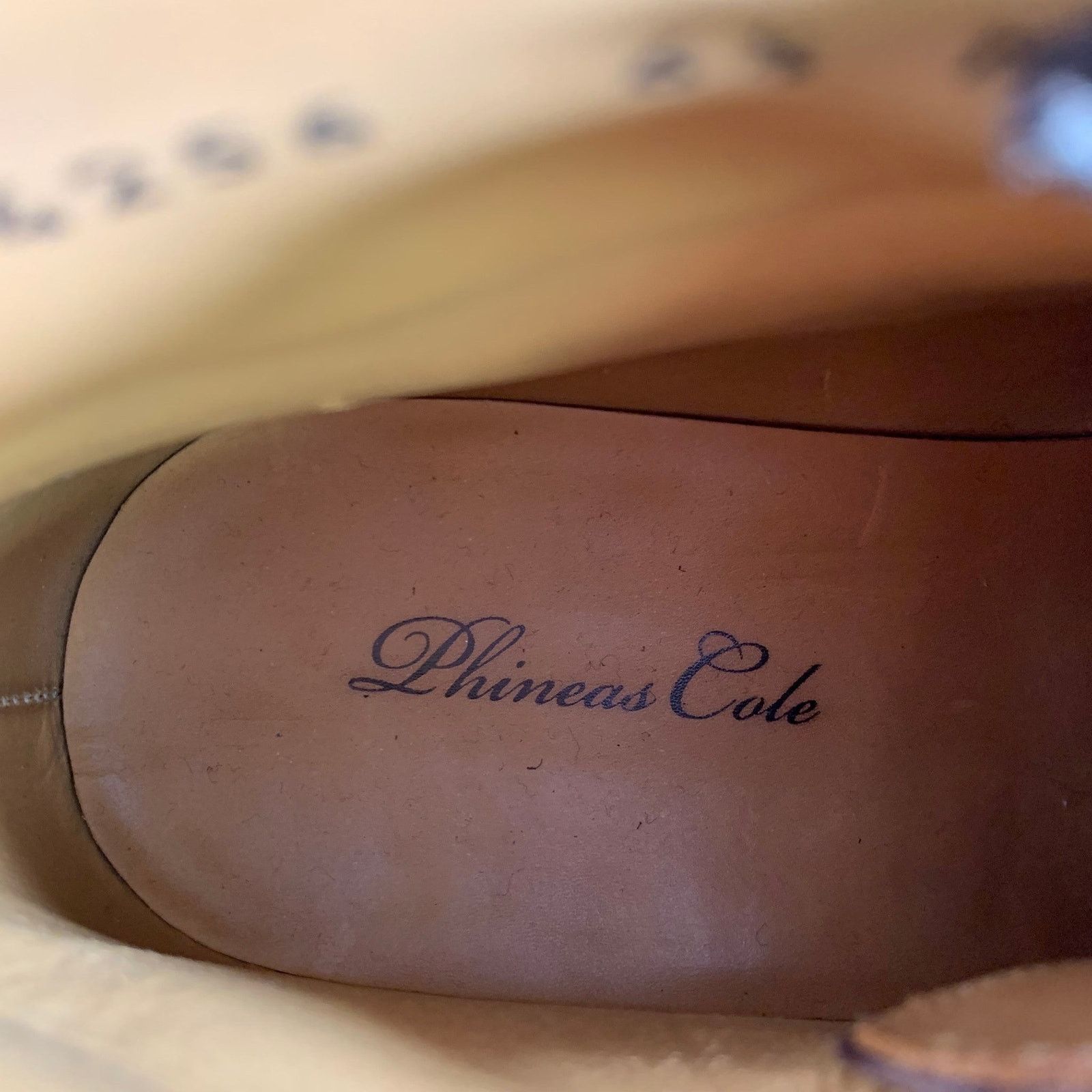 Phineas Cole PHINEAS COLE Size 7.5 Tan Perforated Leather Wingtip Boots Size US 7.5 / EU 40-41 - 7 Thumbnail