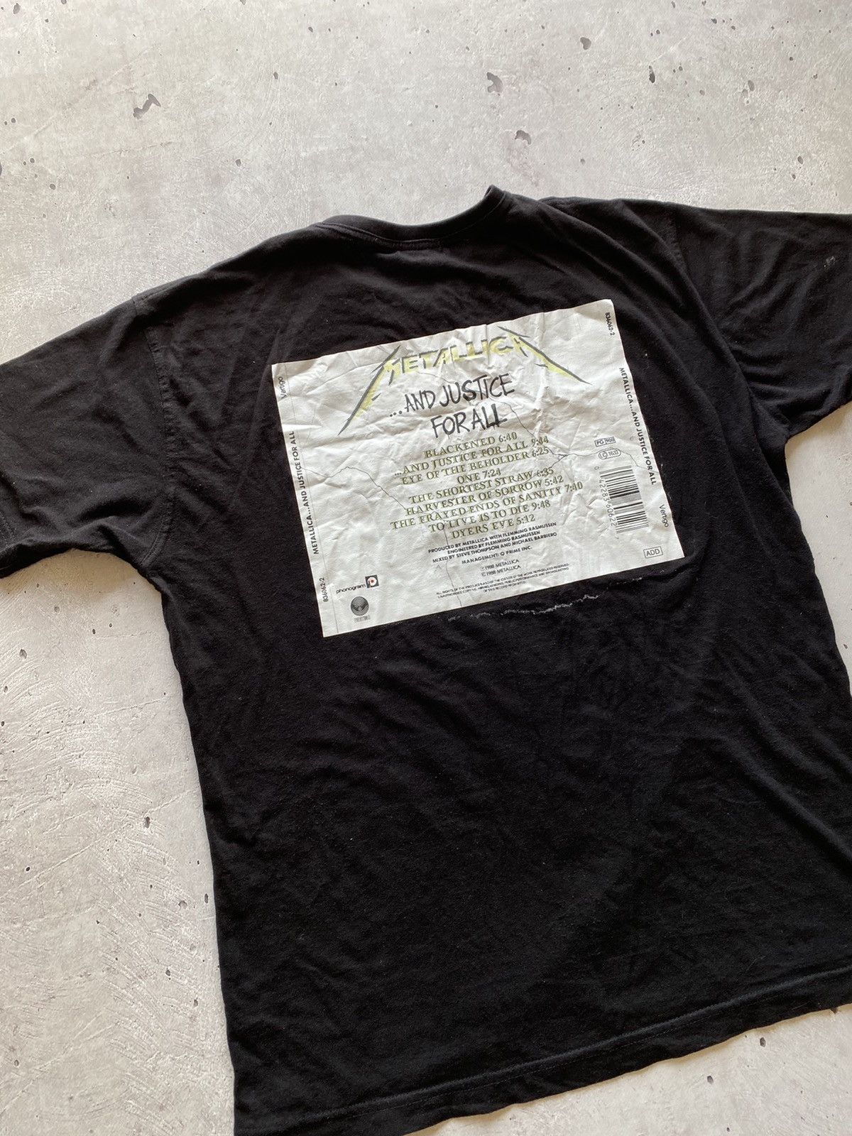 Band Tees Vintage 90s Metallica And Justice for All Tour Y2K Rare Hype Size US M / EU 48-50 / 2 - 4 Thumbnail