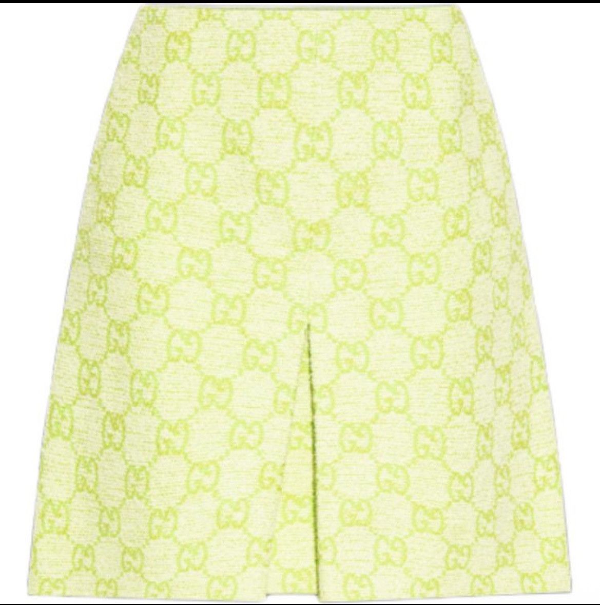 Gucci Gucci GG Boucle Cotton Blend Skirt Lime Green size IT 42 Size M / US 6-8 / IT 42-44 - 1 Thumbnail