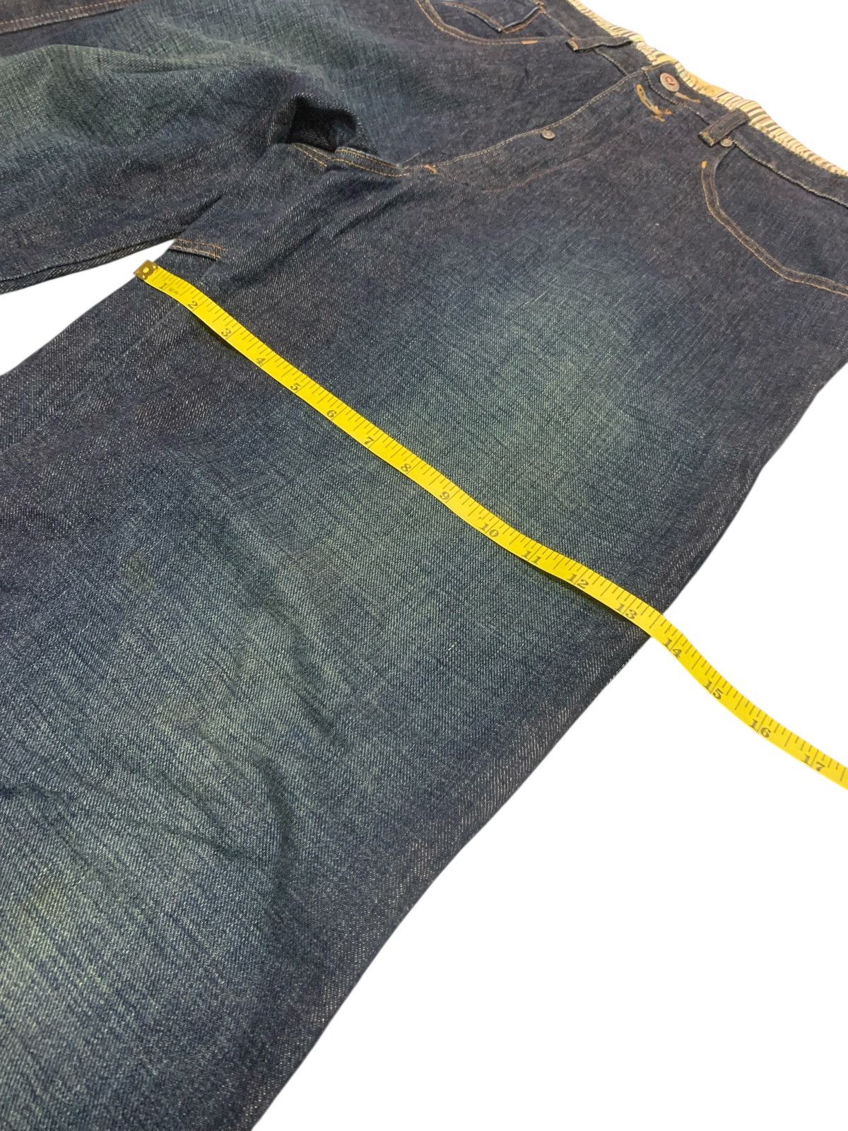 Pelle Pelle × Vintage Rare Vintage Pelle Pelle Buckle Back Baggy Style Jeans Size US 35 - 10 Thumbnail