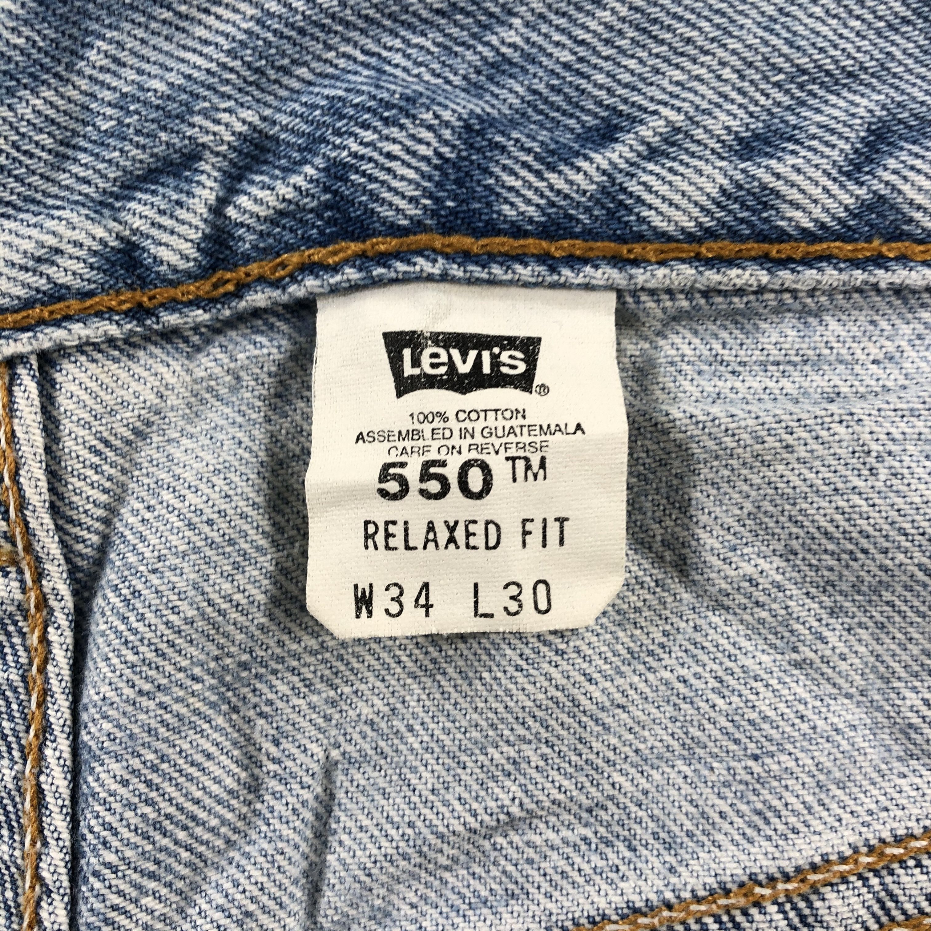 Levi's 90s Vintage Blue Wash Levis 550 Jeans-J2608 Size US 32 / EU 48 - 11 Thumbnail