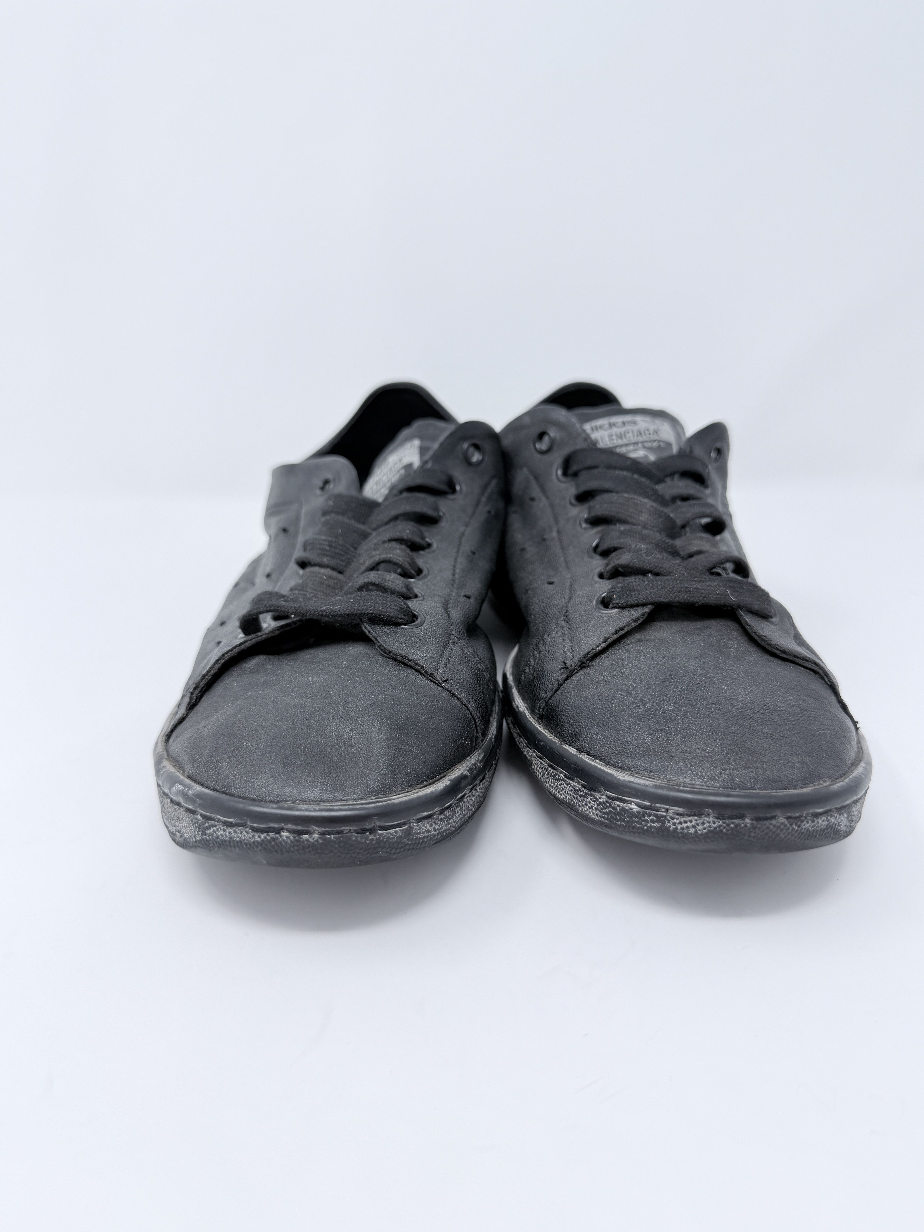 Adidas × Balenciaga Balenciaga adidas Stan Smith Black Distressed Size US 9 / EU 42 - 5 Thumbnail