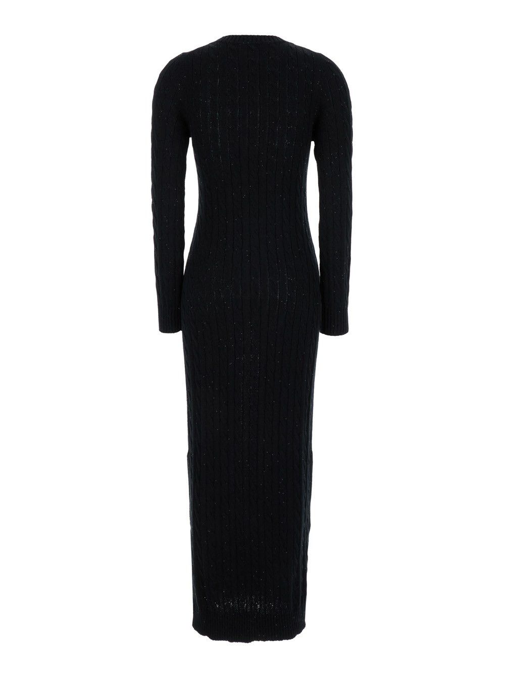 Brunello Cucinelli o1w1db10825 Dress in Black Size S / US 4 / IT 40 - 2 Thumbnail