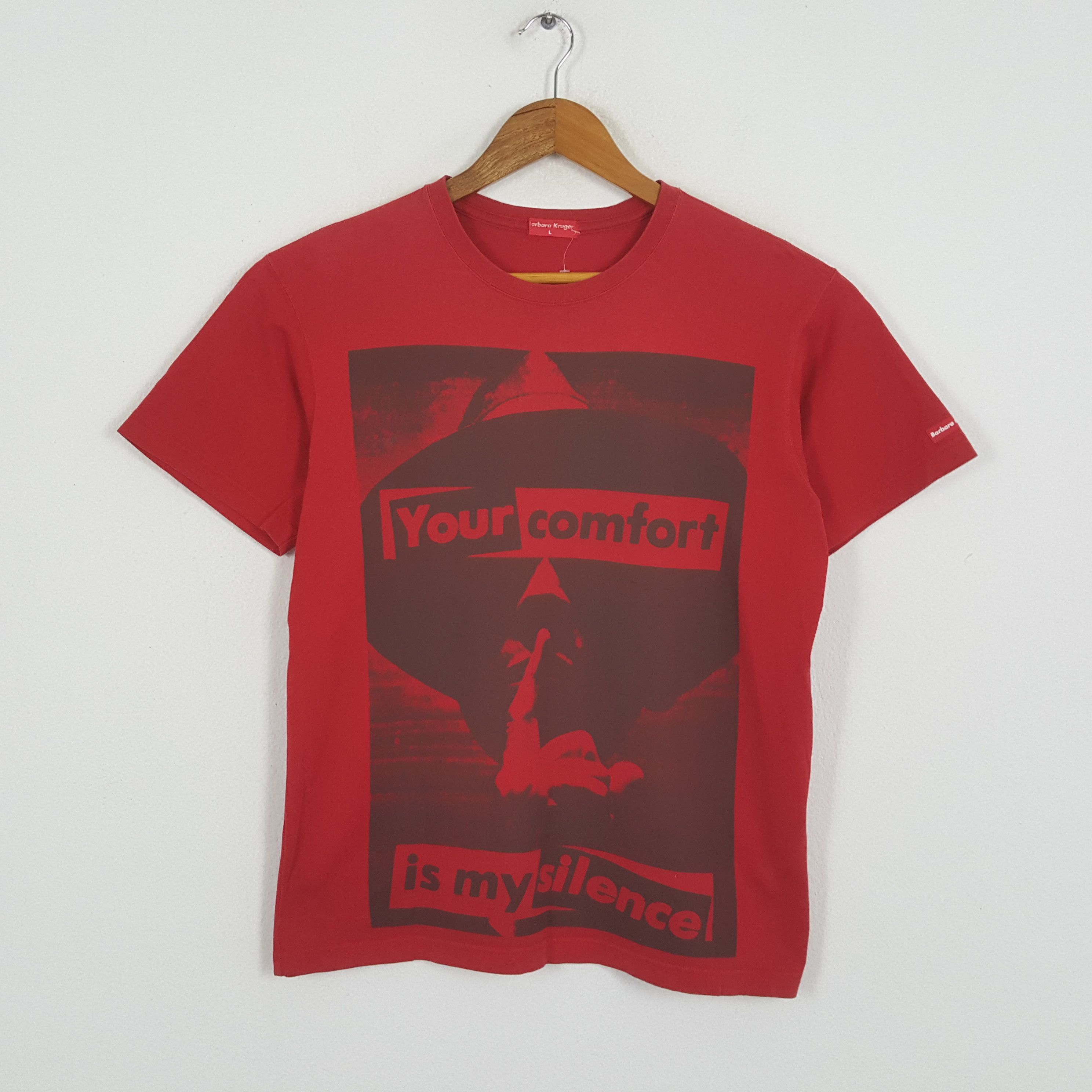 Barbara Kruger × Vintage Vintage BARBARA KRUGER American Art Artist Brand T-Shirts Size US L / EU 52-54 / 3 - 1 Thumbnail