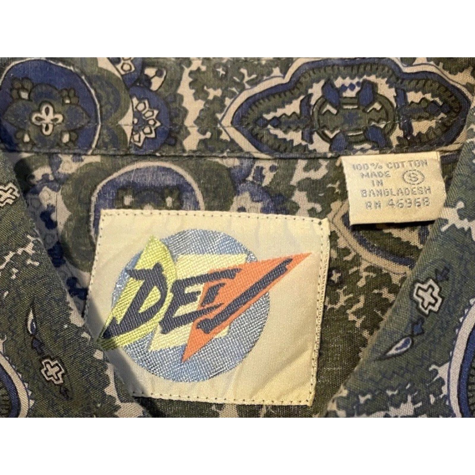 Vintage VINTAGE Vtg 90s Paisley Button Up Shirt S Abstract Art Surf Skate Grunge Vaporwave AOP Mens Shirt S Green Size US S / EU 44-46 / 1 - 3 Thumbnail