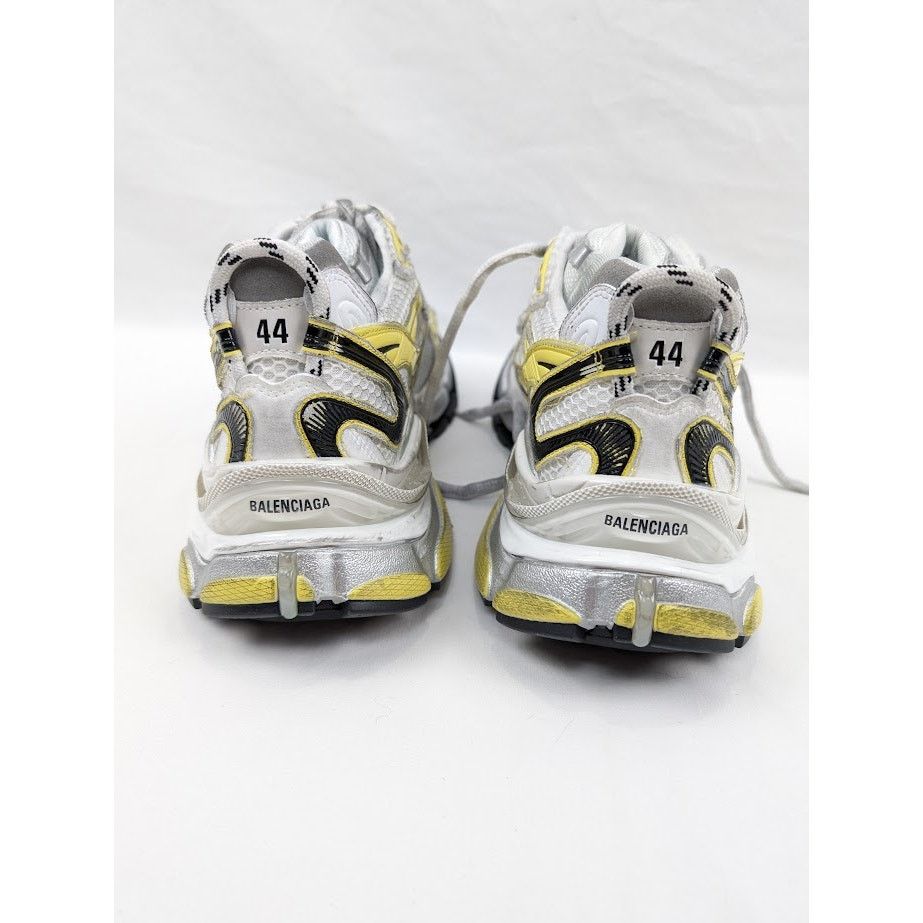 Balenciaga o1rshd1 Runners 2 Sneakers in White/Yellow/Black Size US 11 / EU 44 - 20 Thumbnail