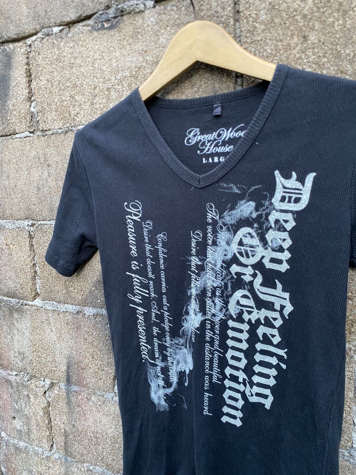If Six Was Nine × Japanese Brand × Le Grande Bleu (L.G.B.) Great wood house smoke poem tshirt Size US M / EU 48-50 / 2 - 2 Thumbnail