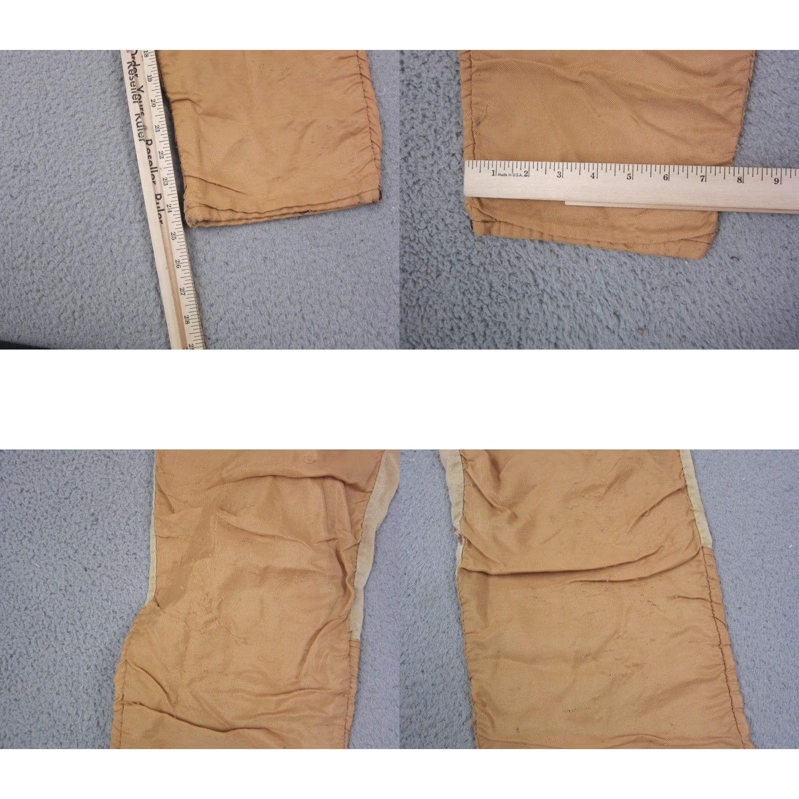 Vintage VINTAGE 10X Americas Finest Pants Carpenter Mens 32x25 Brown Leather Trim Pockets Size US 32 / EU 48 - 10 Thumbnail