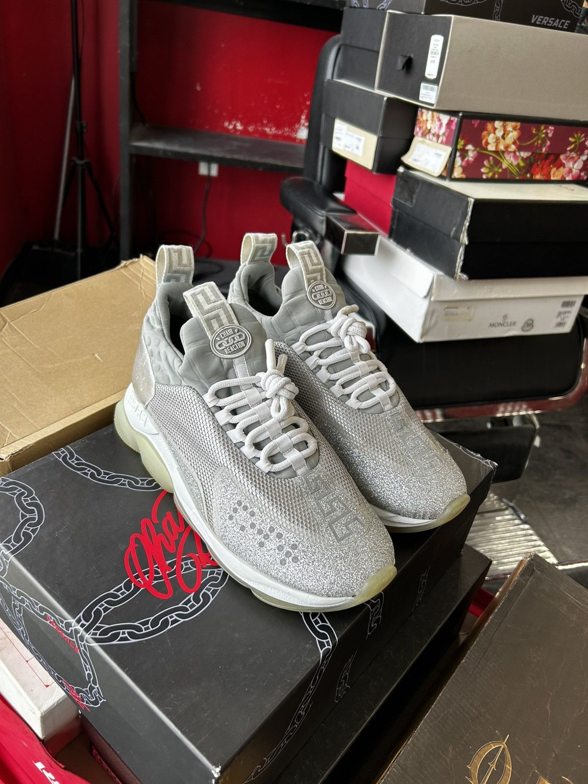 Versace Versace chain reaction silver Size US 11 / EU 44 - 1 Thumbnail
