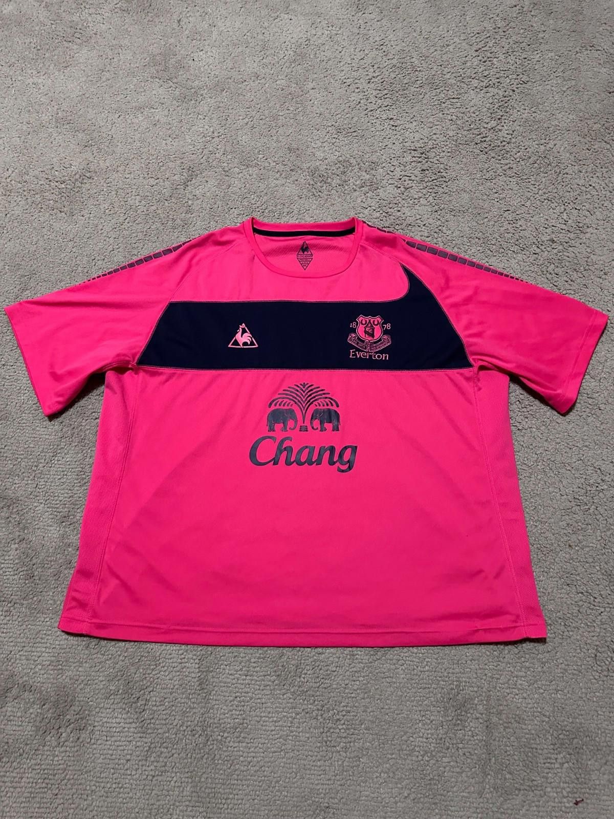 Le Coq Sportif LeCoqSportif Everton 2010/11 Football Shirt Soccer Jersey Size ONE SIZE - 1 Thumbnail