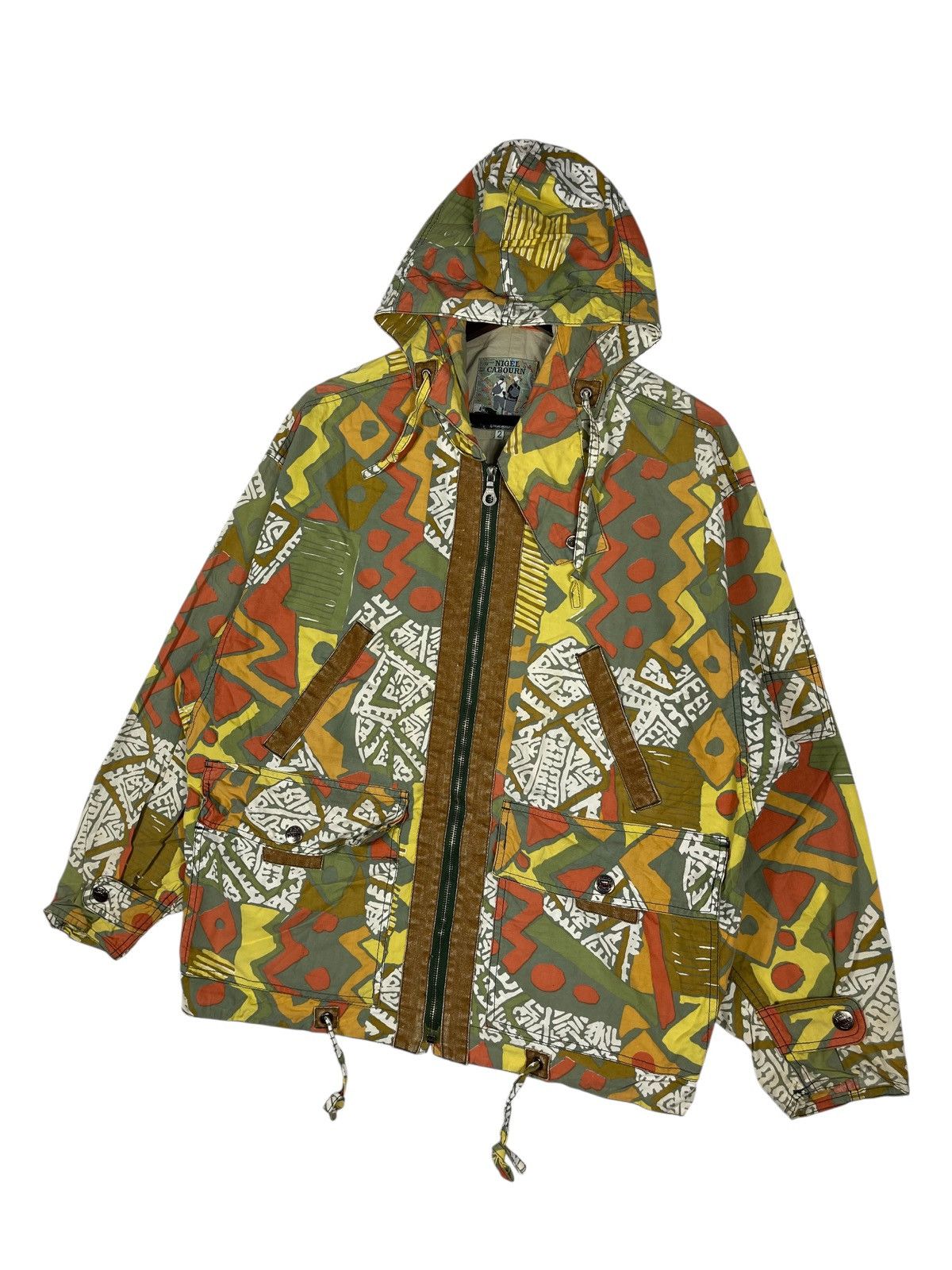 Nigel Cabourn Vintage Nigel Cabourn Geometric Parka Jacket Size US XL / EU 56 / 4 - 6 Thumbnail
